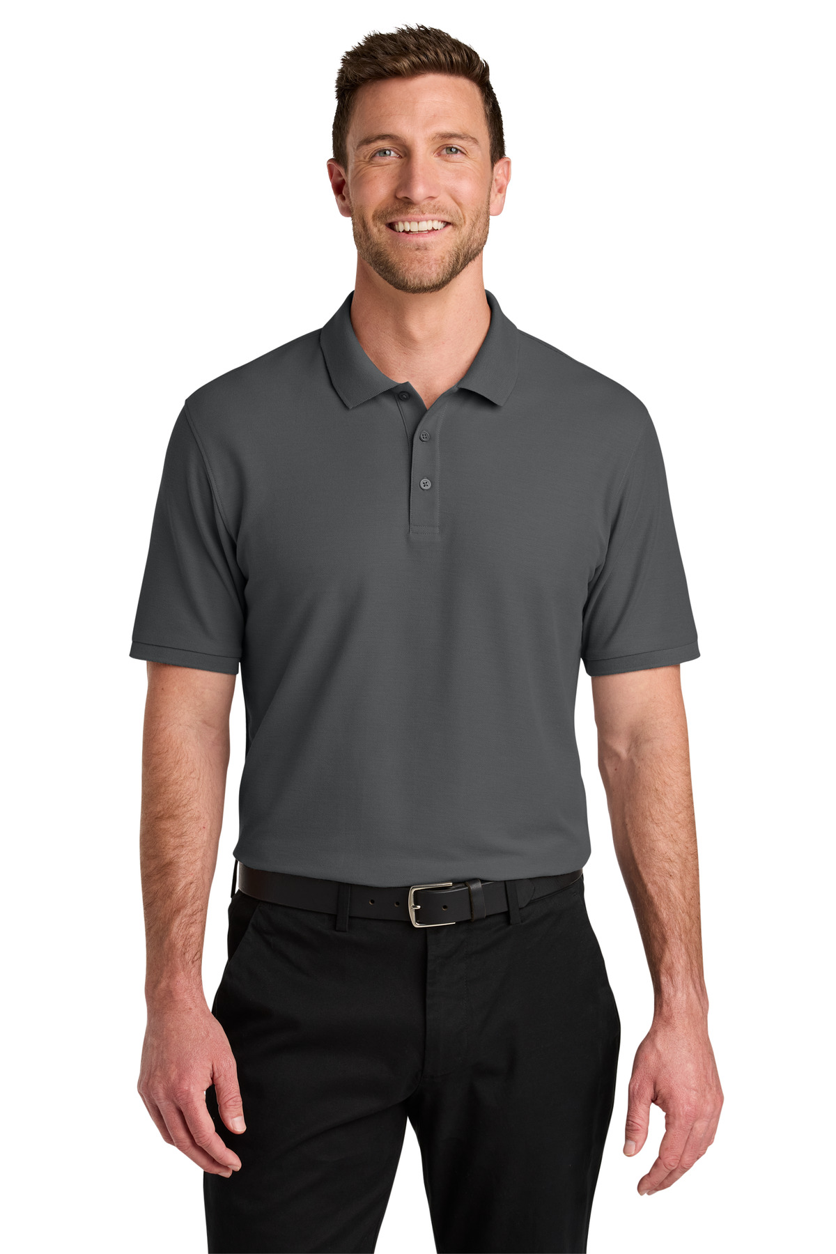 Port Authority Port Authority Tall Wearever Signature Pique Polo TLK200 in Storm Grey