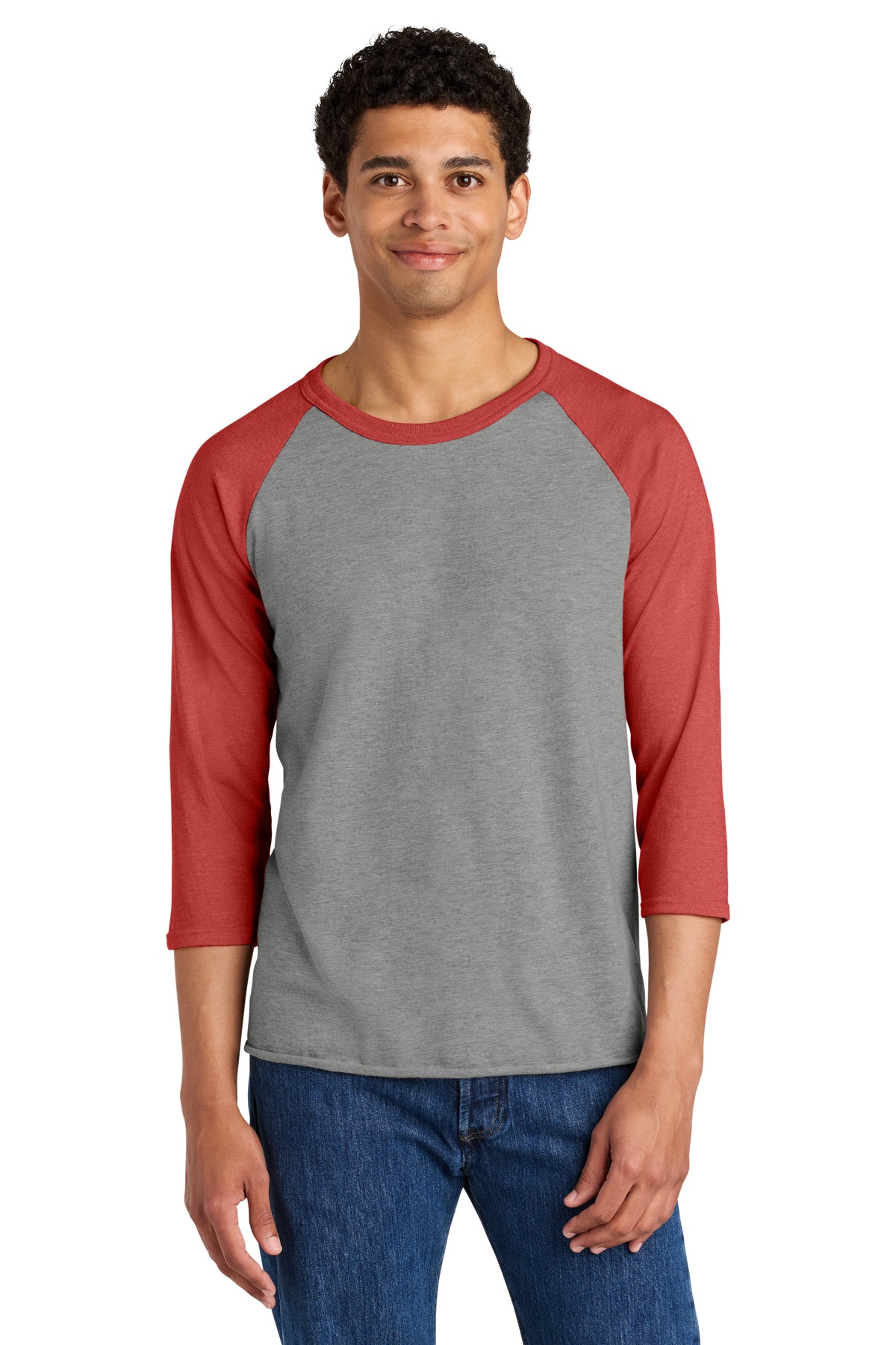 Jerzees Unisex Premium Blend Combed Ring Spun 3/4&#45;Sleeve Raglan-Jerzees