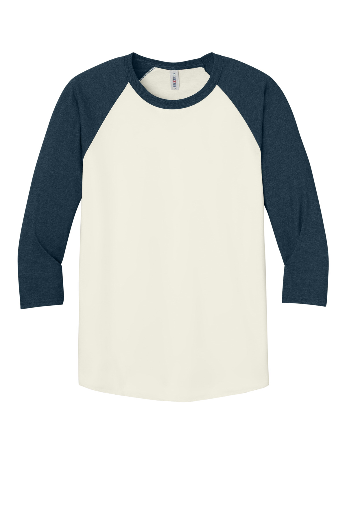 Jerzees Unisex Premium Blend Combed Ring Spun 3/4-Sleeve Raglan 560R