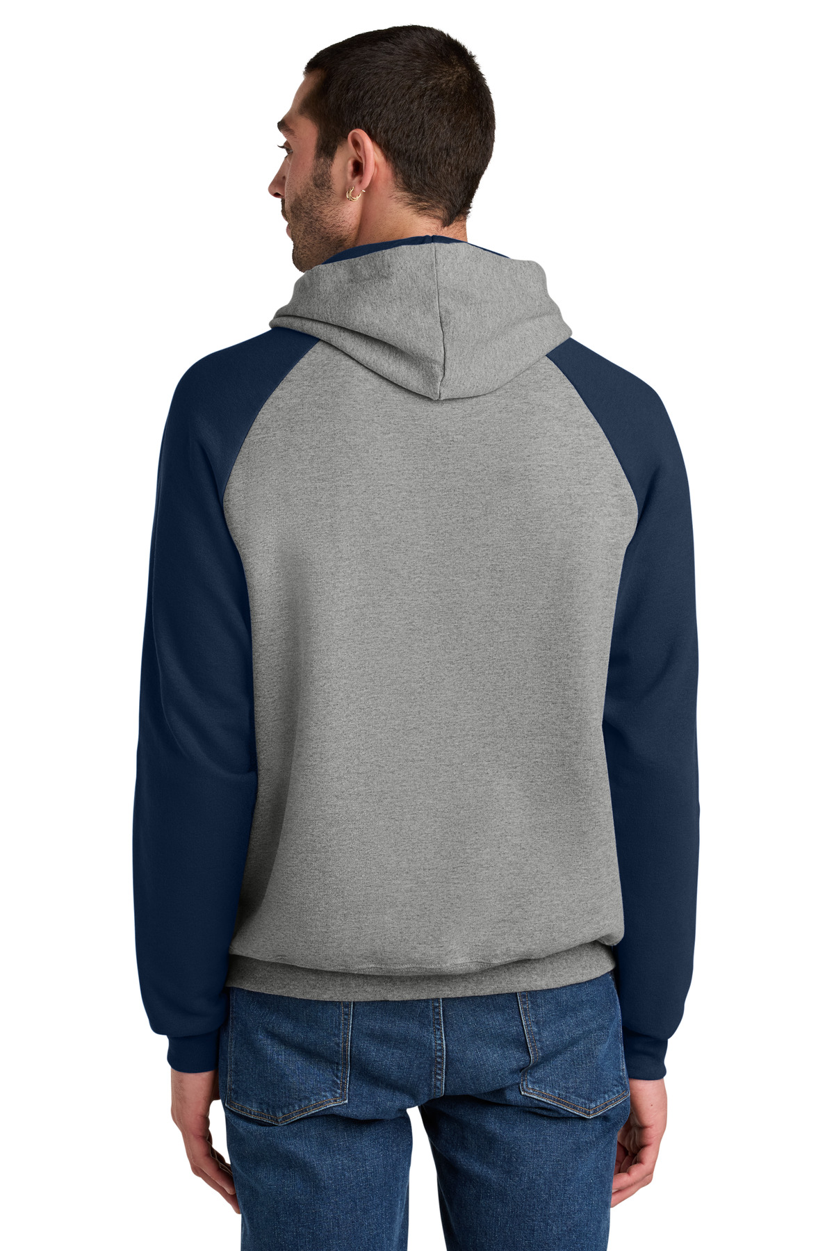 Jerzees Unisex NuBlend Colorblock Raglan Hoodie Sweatshirt 96C