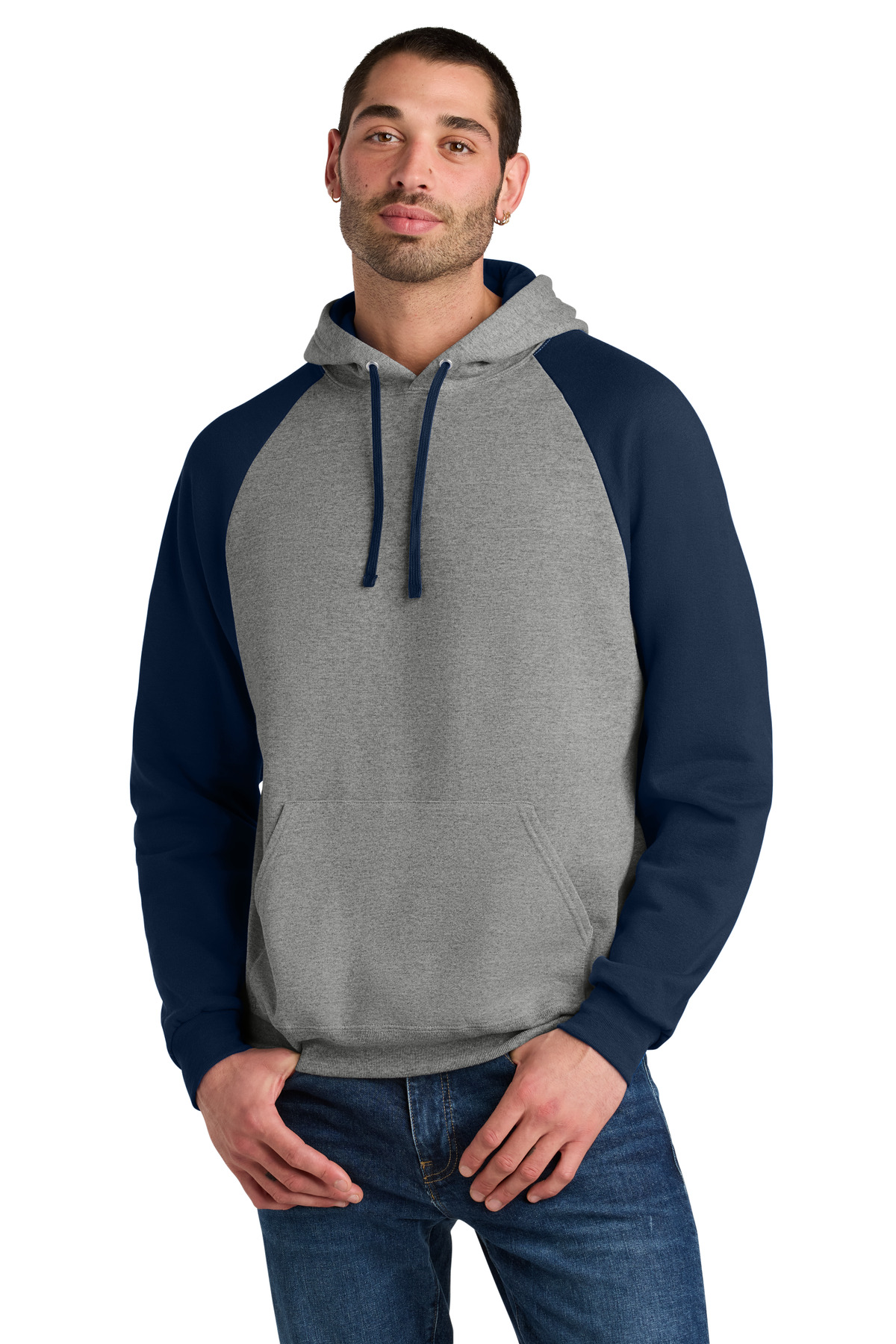 Jerzees Unisex NuBlend Colorblock Raglan Hoodie Sweatshirt-Jerzees