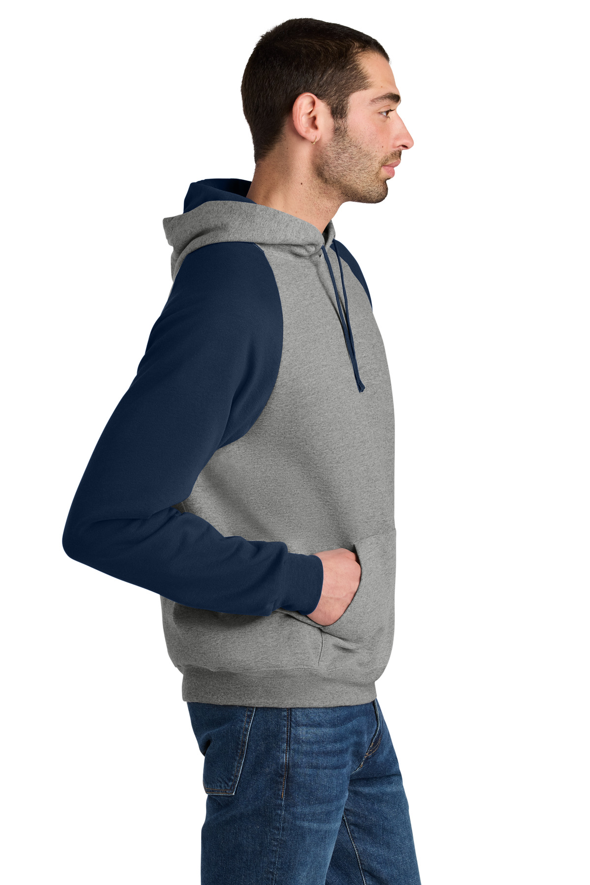 Jerzees Unisex NuBlend Colorblock Raglan Hoodie Sweatshirt 96C