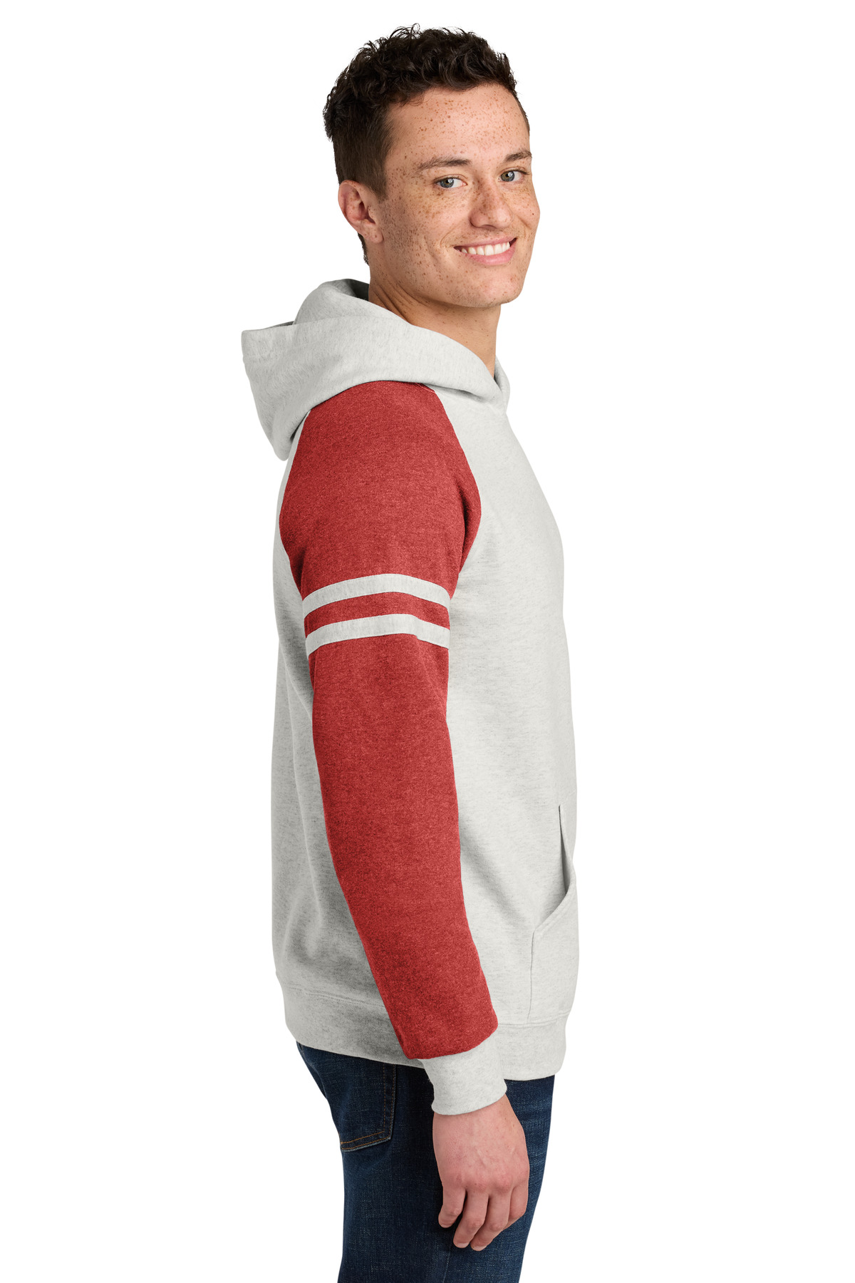 Jerzees Unisex NuBlend Varsity Colorblock Hooded Sweatshirt 97C