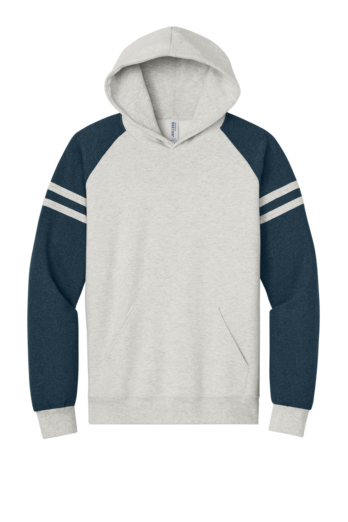 Jerzees Unisex NuBlend Varsity Colorblock Hooded Sweatshirt 97C