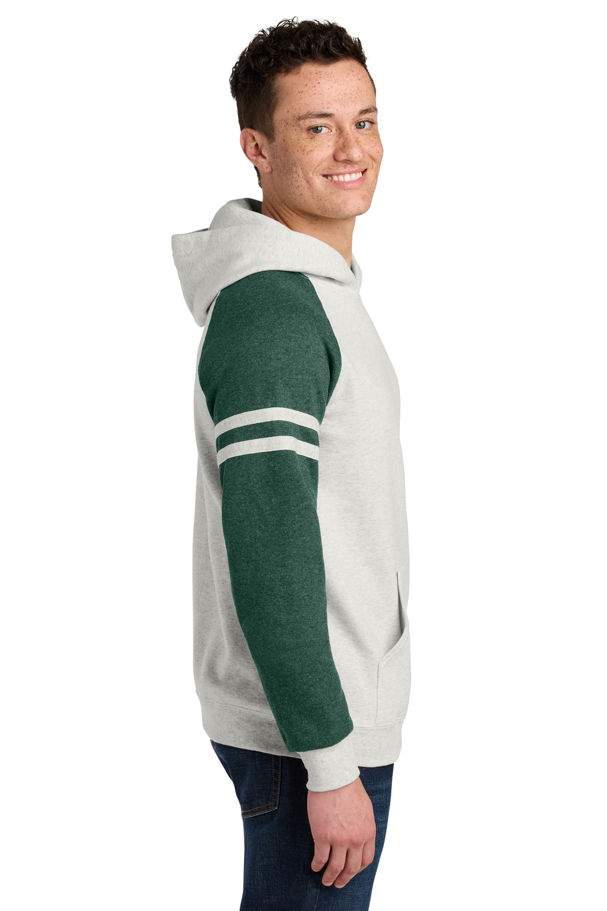 Jerzees Unisex NuBlend Varsity Colorblock Hooded Sweatshirt 97C
