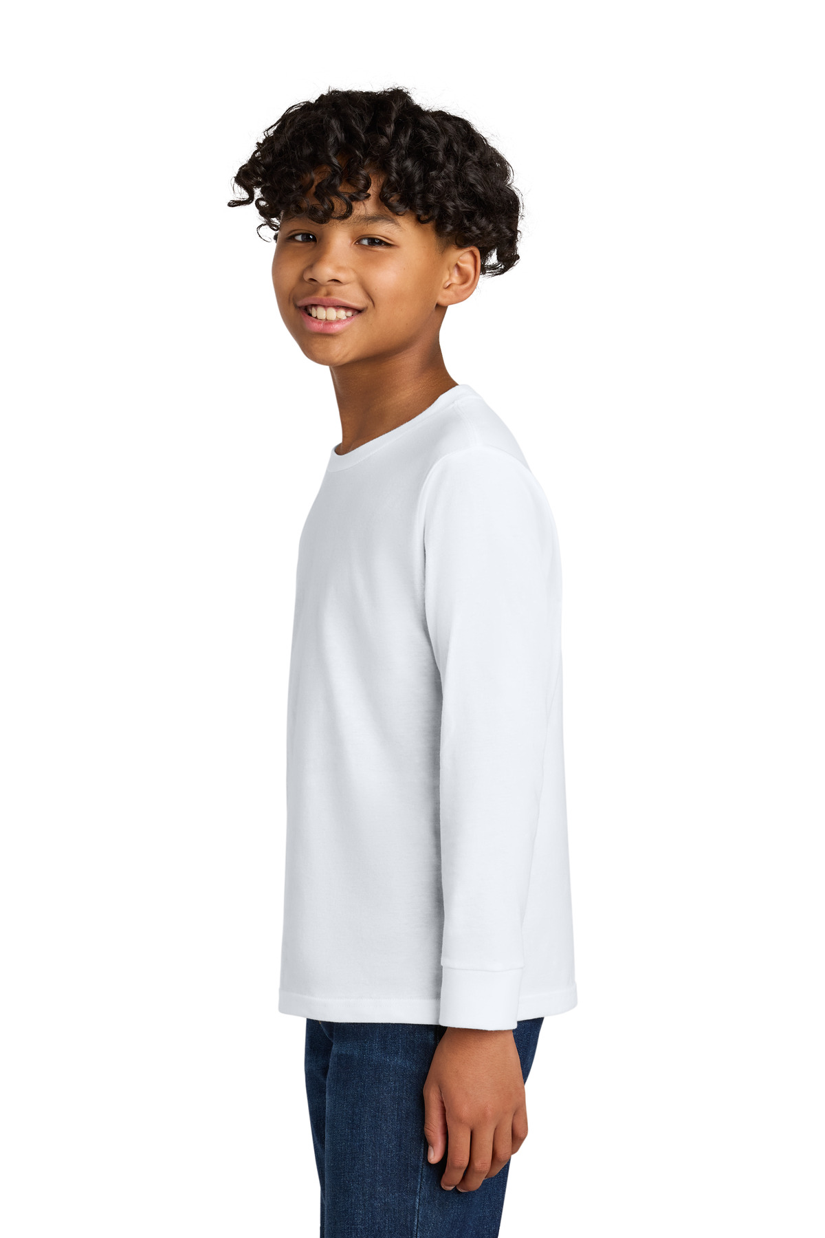 Next Level Apparel Youth Cotton Long Sleeve Tee NL3311