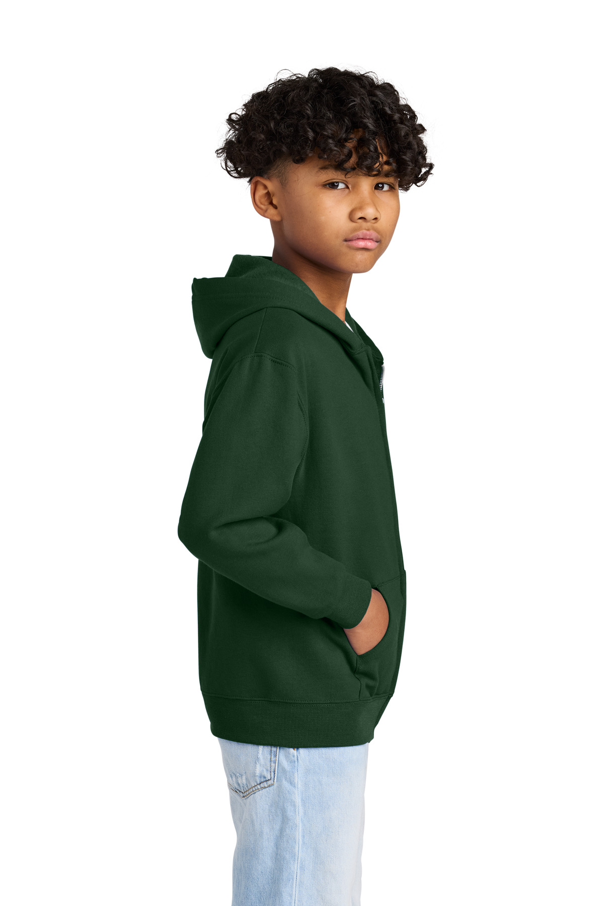 Jerzees - Youth NuBlend Full-Zip Hooded Sweatshirt. 993B