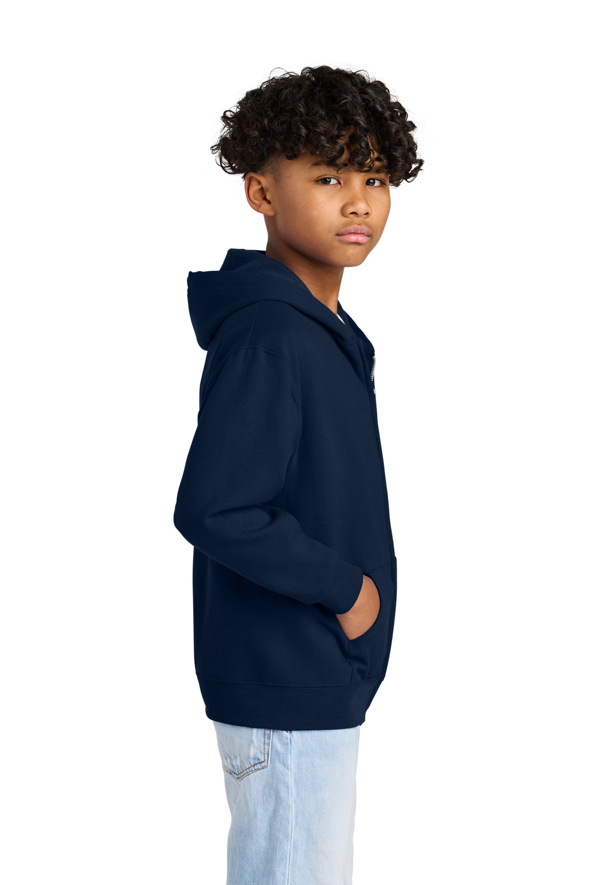 Jerzees - Youth NuBlend Full-Zip Hooded Sweatshirt. 993B
