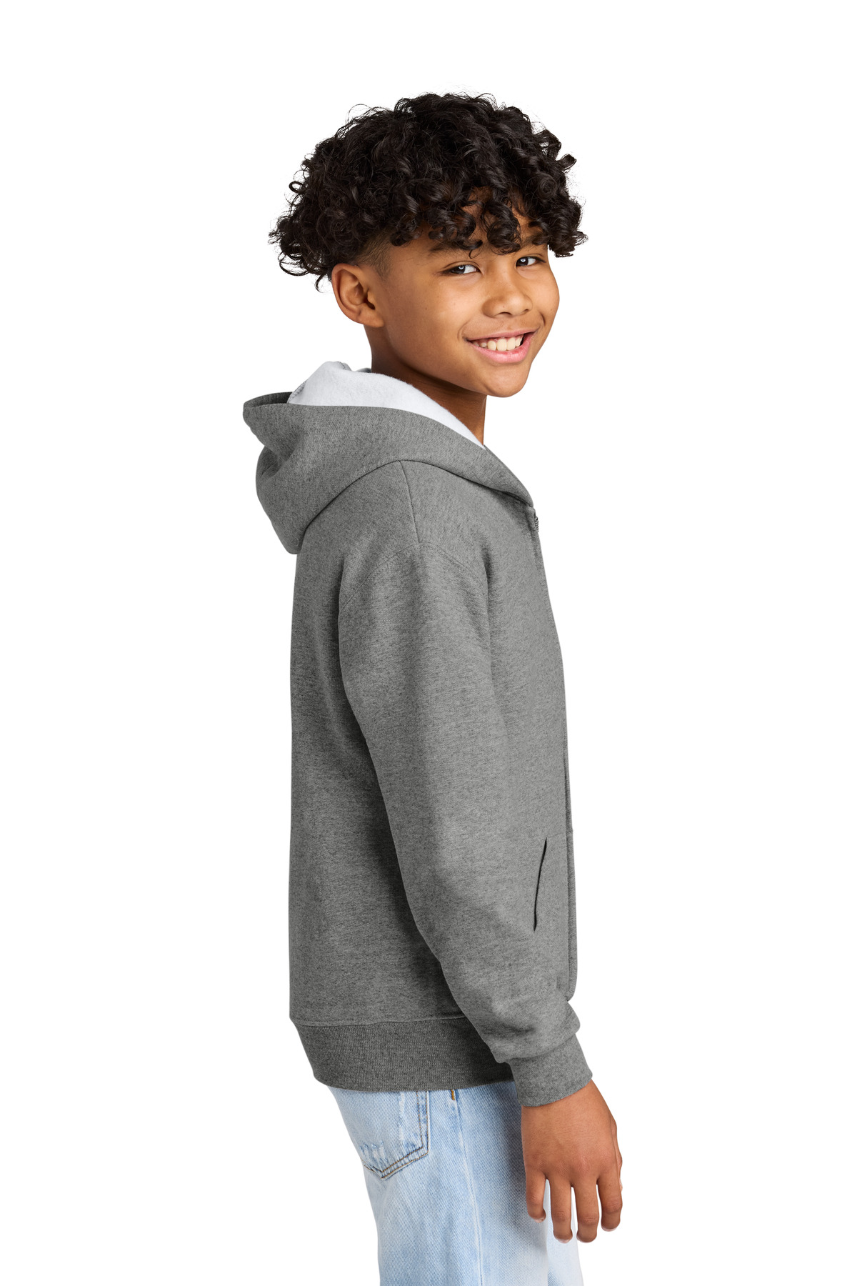Jerzees - Youth NuBlend Full-Zip Hooded Sweatshirt. 993B