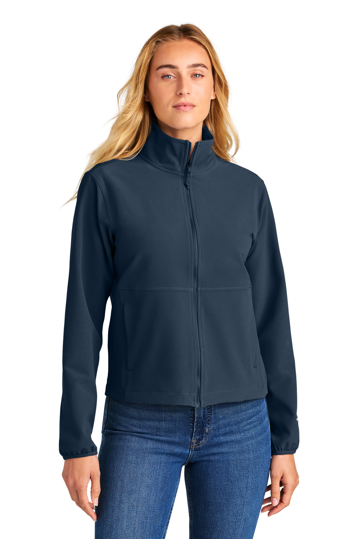 The North Face NF0A8ENP Women's Edge Stretch Soft Shell Jacket in Summit Navy