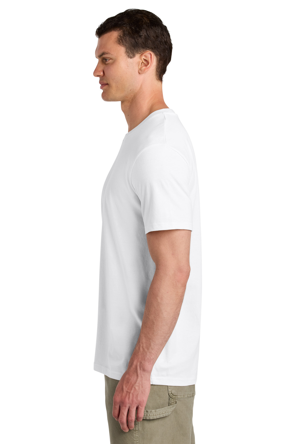 Stanley/Stella Unisex Crafter Tee SXU007 in White — Left sleeve