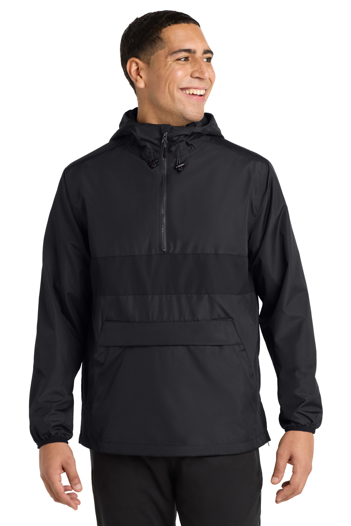 Sport-Tek Zipped Pocket Anorak-Sport&#45;Tek