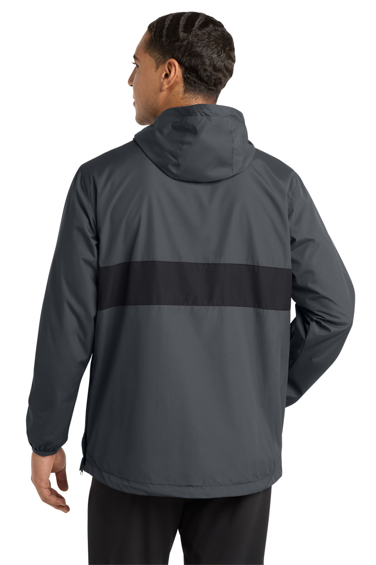 Sport-Tek Zipped Pocket Anorak. JST65