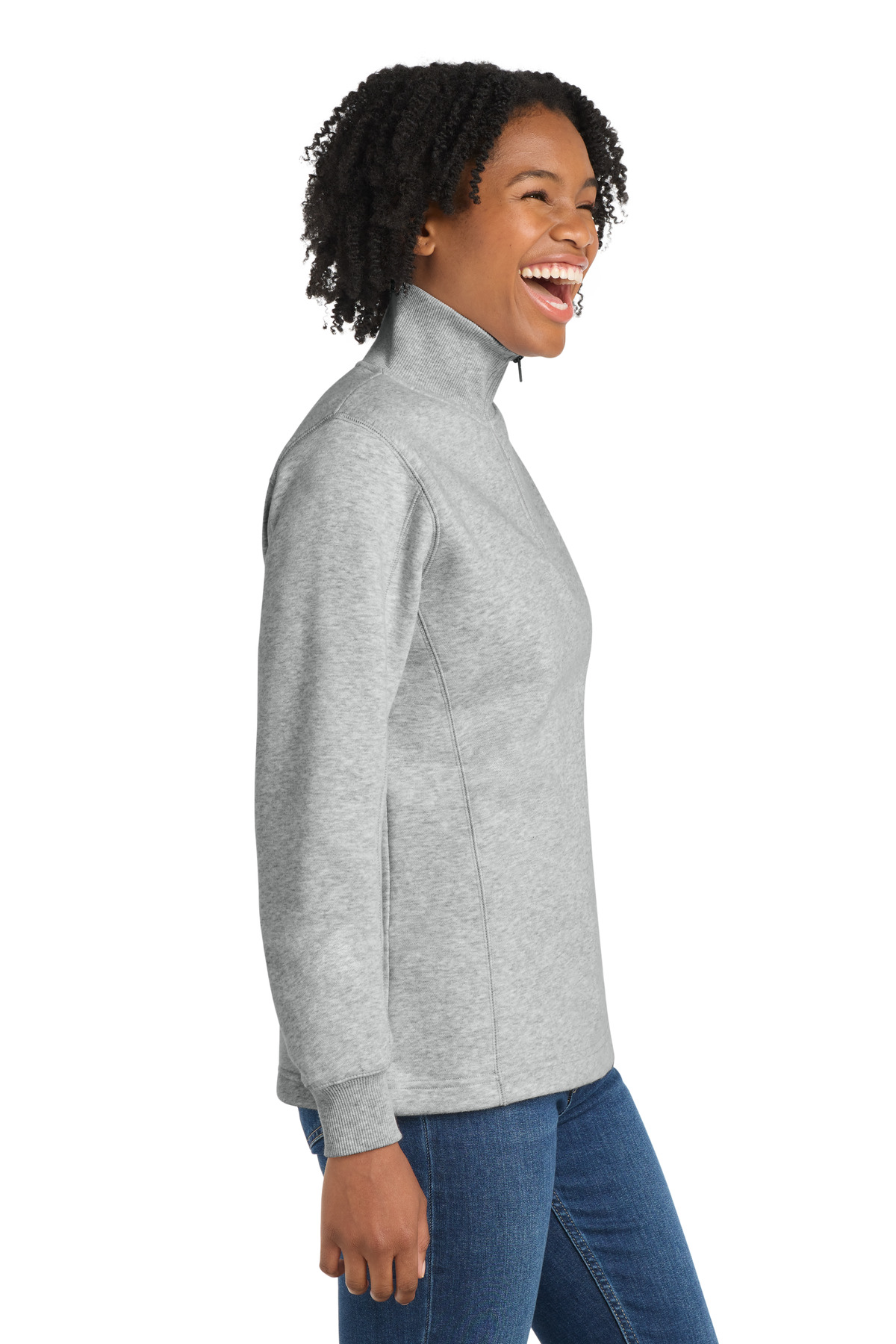 Sport-Tek Women's 1/4-Zip Sweatshirt. LST253