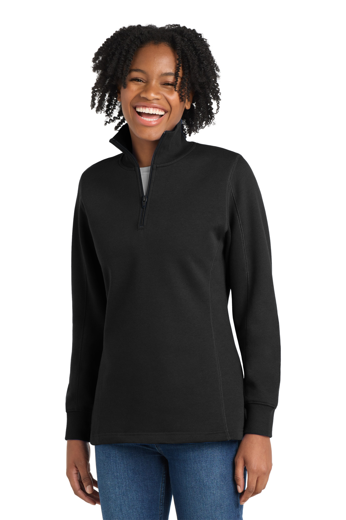 Sport-Tek Women&#8216;s 1/4-Zip Sweatshirt-Sport&#45;Tek
