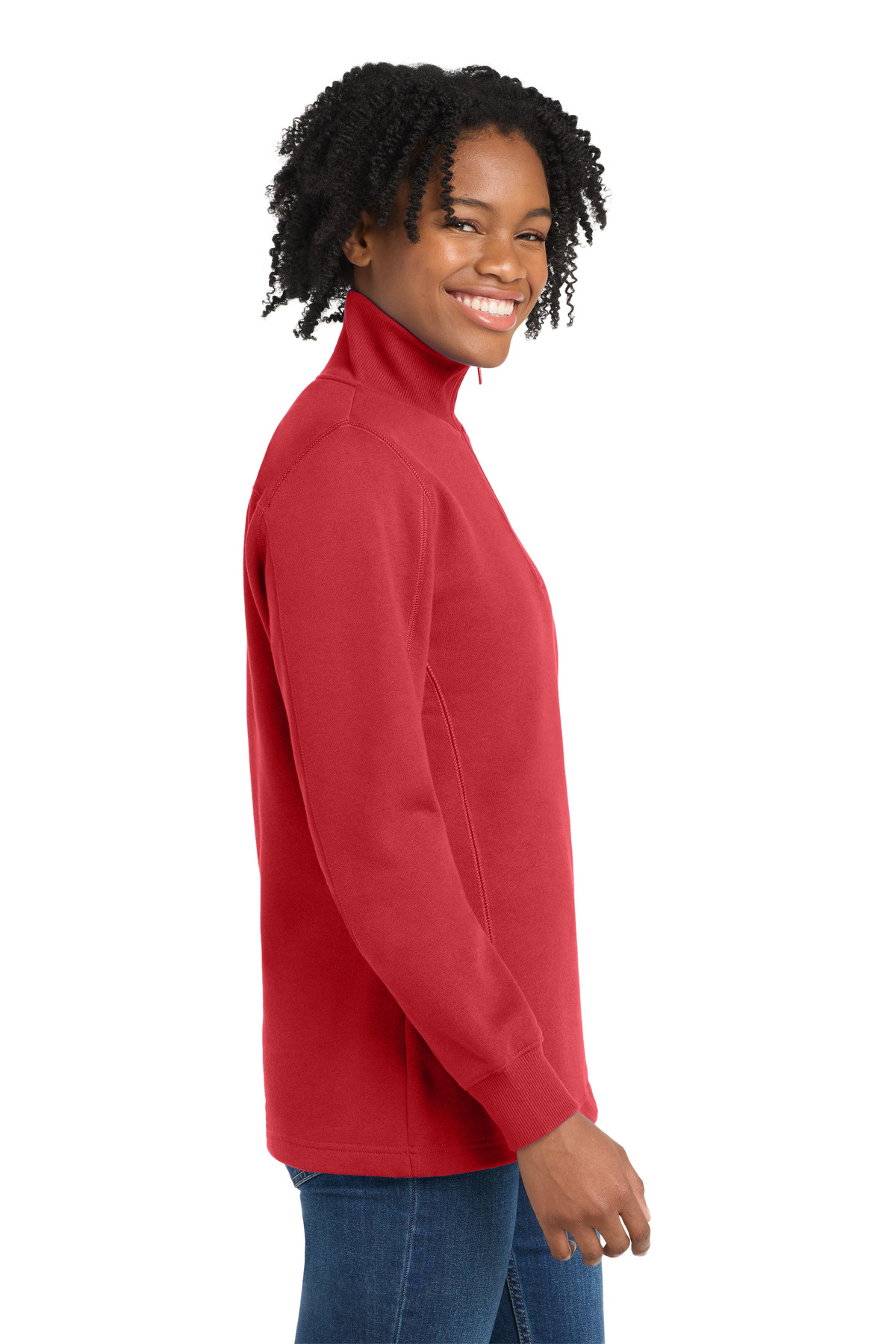 Sport-Tek Women's 1/4-Zip Sweatshirt. LST253