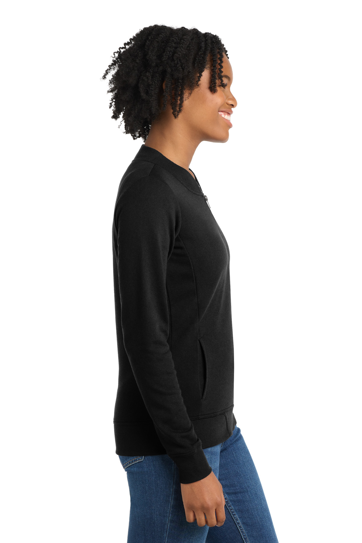 Sport-Tek Women's Lightweight French Terry Bomber LST274