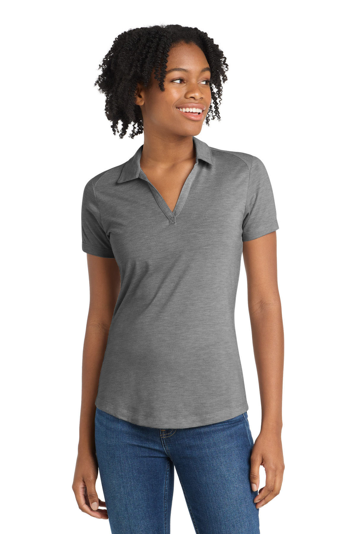 Sport-Tek Ladies Hospitality Polos & Knits ® Ladies PosiCharge ® Tri-Blend Wicking Polo.-Sport-Tek
