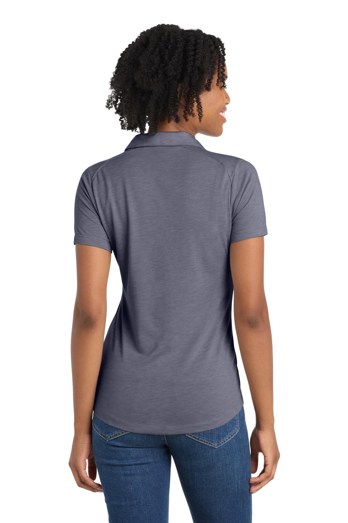 Sport-Tek Women's PosiCharge Tri-Blend Wicking Polo. LST405