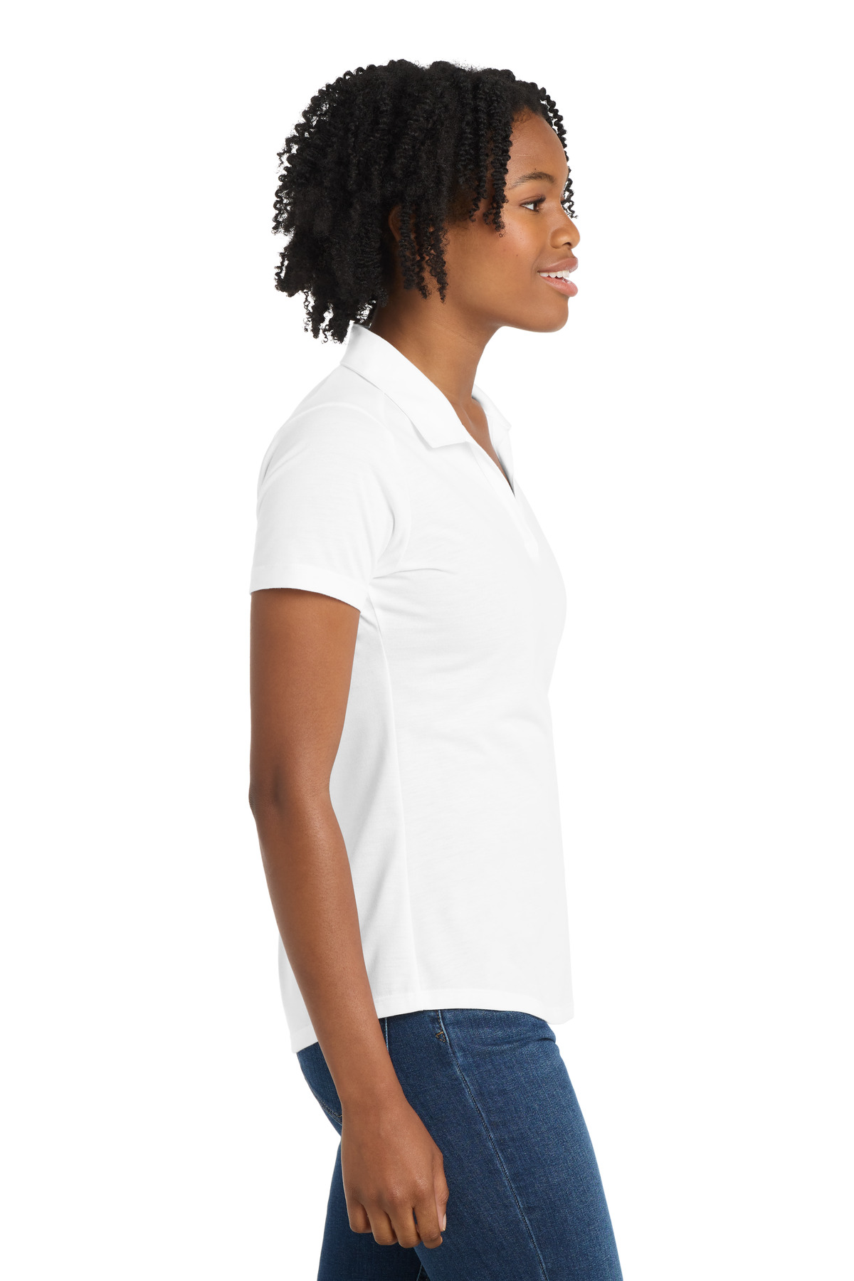 Sport-Tek Women's PosiCharge Tri-Blend Wicking Polo. LST405