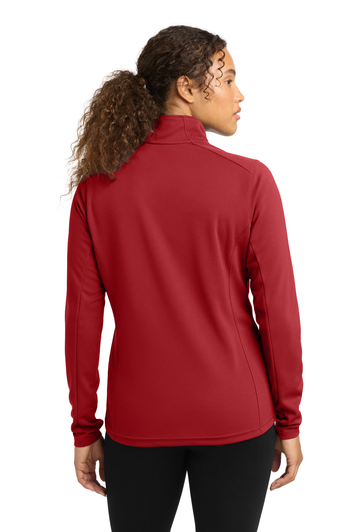 Sport-Tek Women's Sport-Wick Textured 1/4-Zip Pullover. LST860