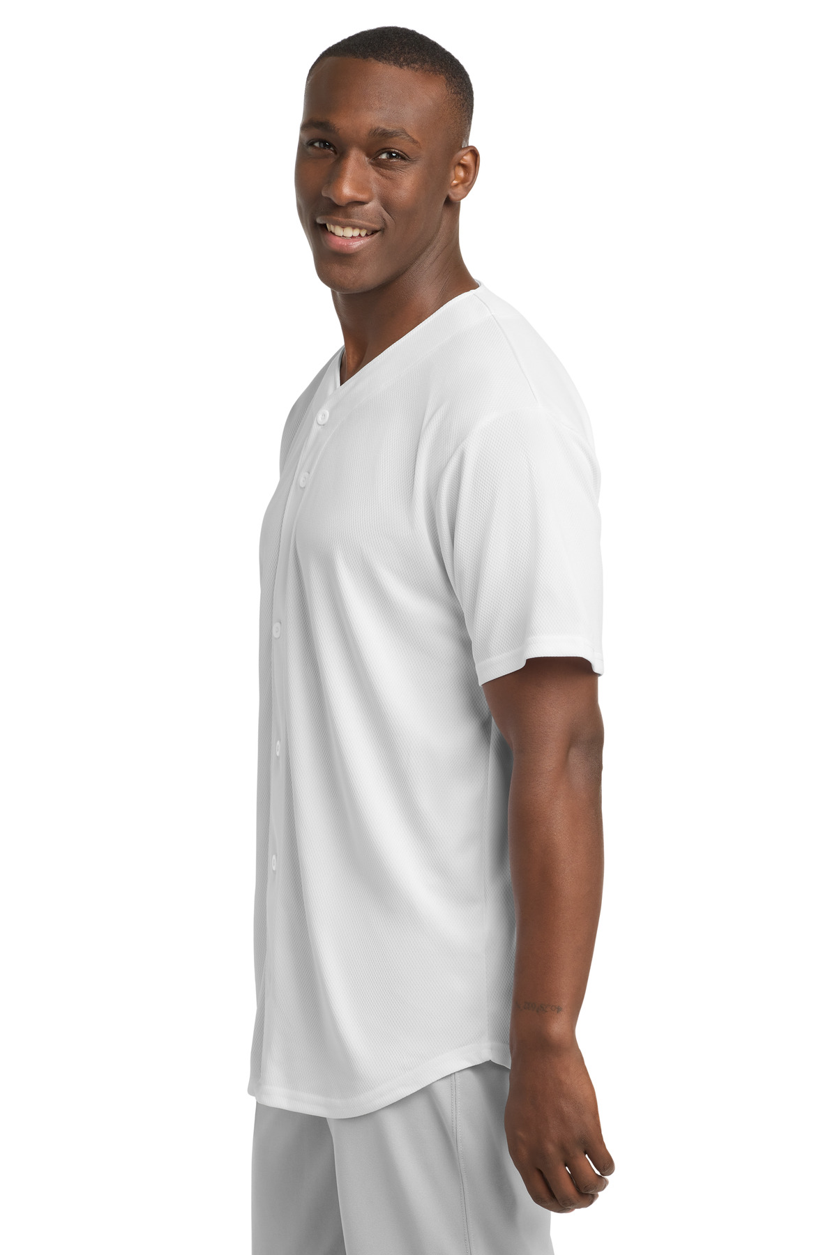 Sport-Tek PosiCharge Tough Mesh Full-Button Jersey. ST220