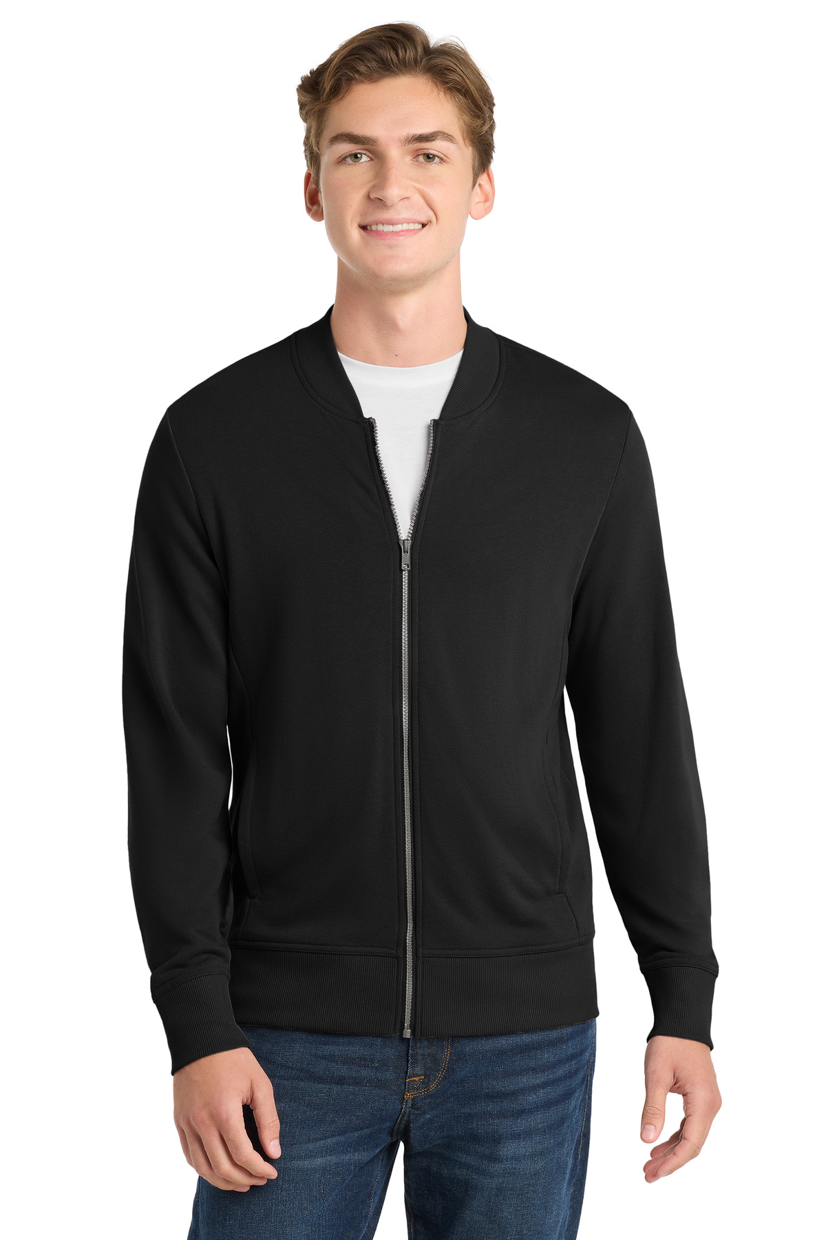 Sport-Tek  ®  Lightweight French Terry Bomber. ST274 - Front Model