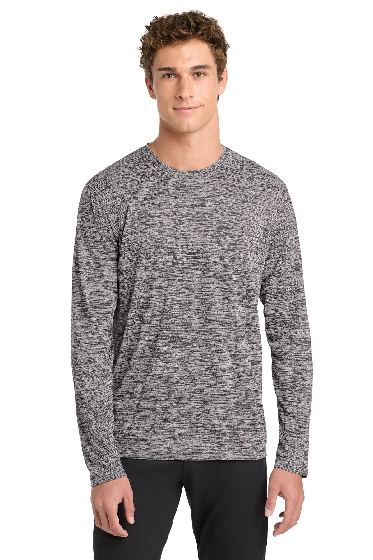 Sport-Tek PosiCharge Long Sleeve Electric Heather Tee-Sport&#45;Tek