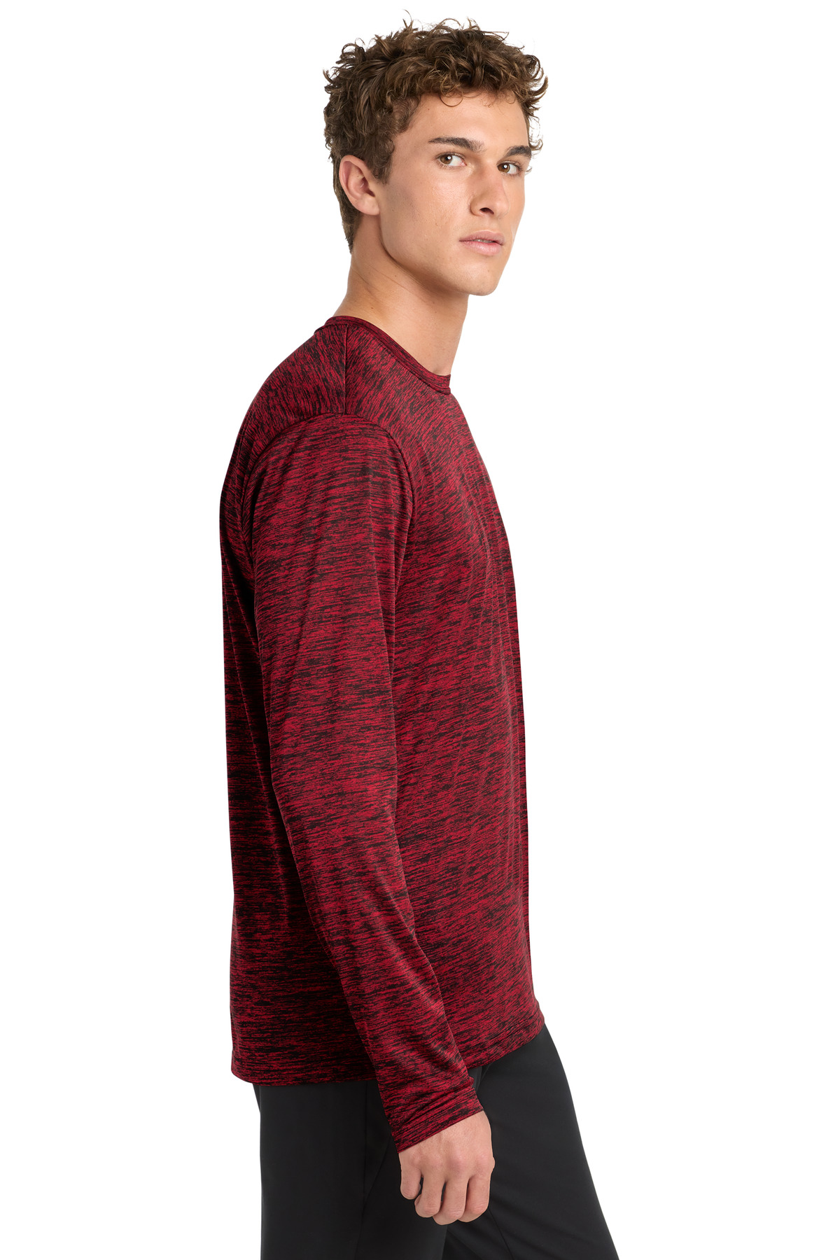 Sport-Tek PosiCharge Long Sleeve Electric Heather Tee. ST390LS
