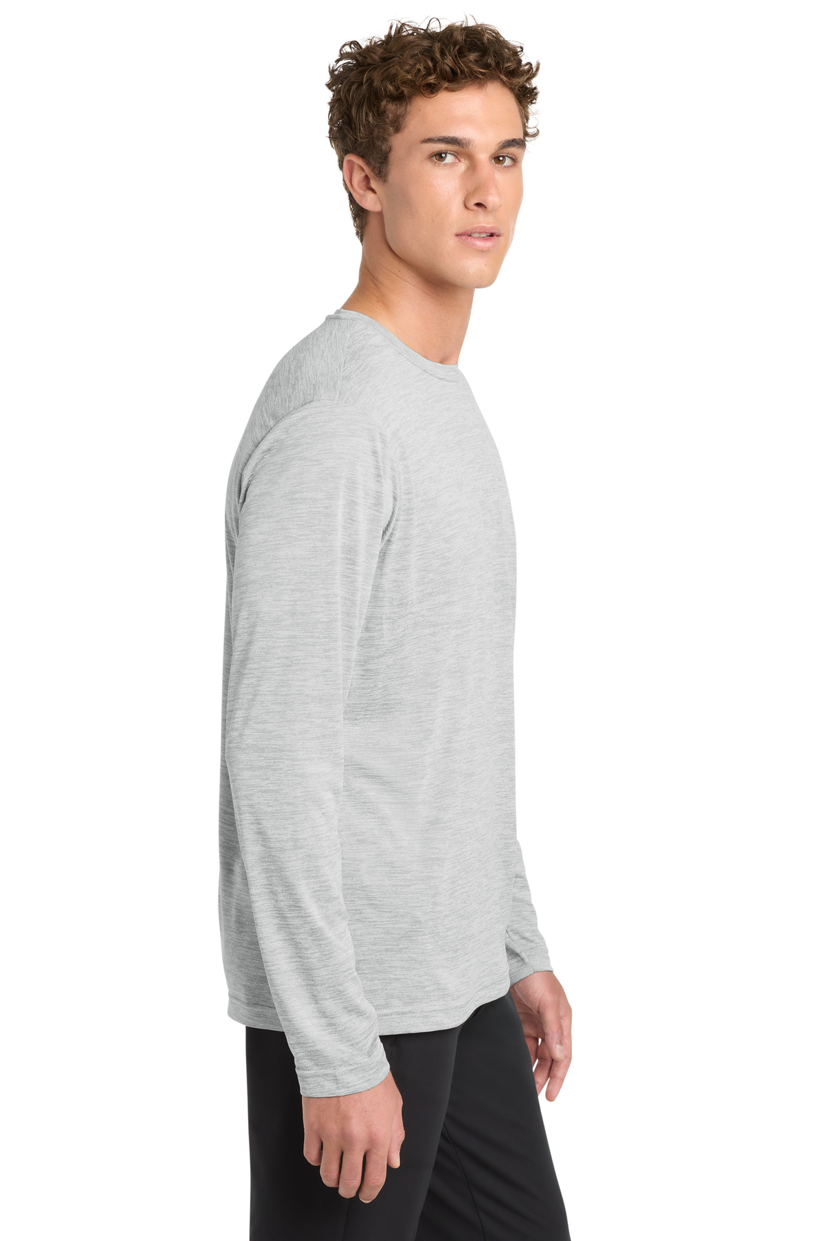 Sport-Tek PosiCharge Long Sleeve Electric Heather Tee. ST390LS