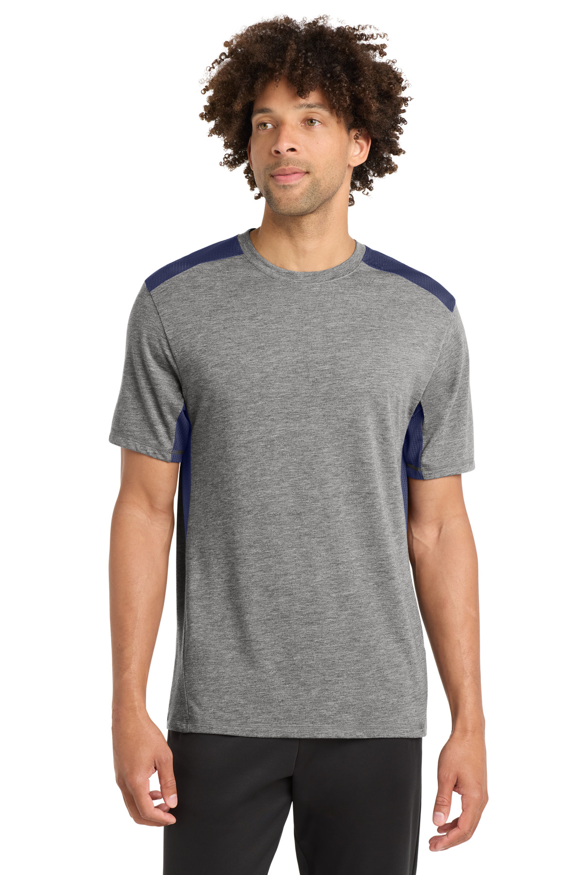 Sport-Tek PosiCharge Tri-Blend Wicking Draft Tee. ST410