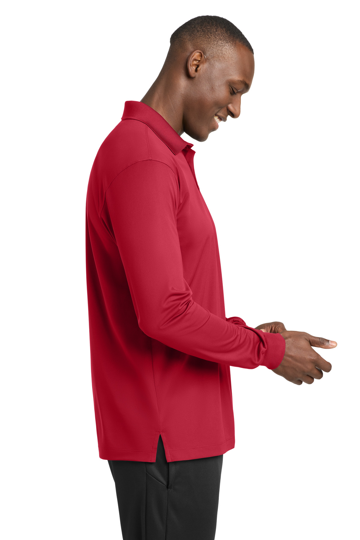 Sport-Tek Long Sleeve Micropique Sport-Wick Polo. ST657