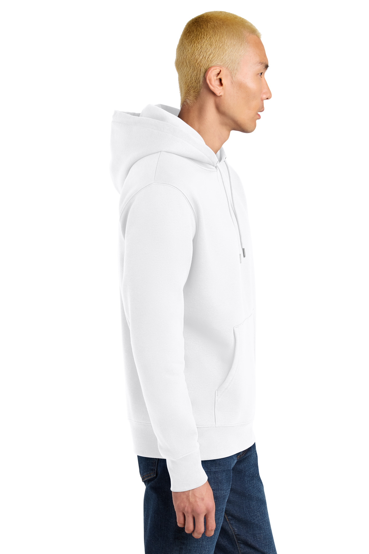 Stanley/Stella Unisex Cruiser 2.0 Hooded Sweatshirt SXU003 in White — Left sleeve