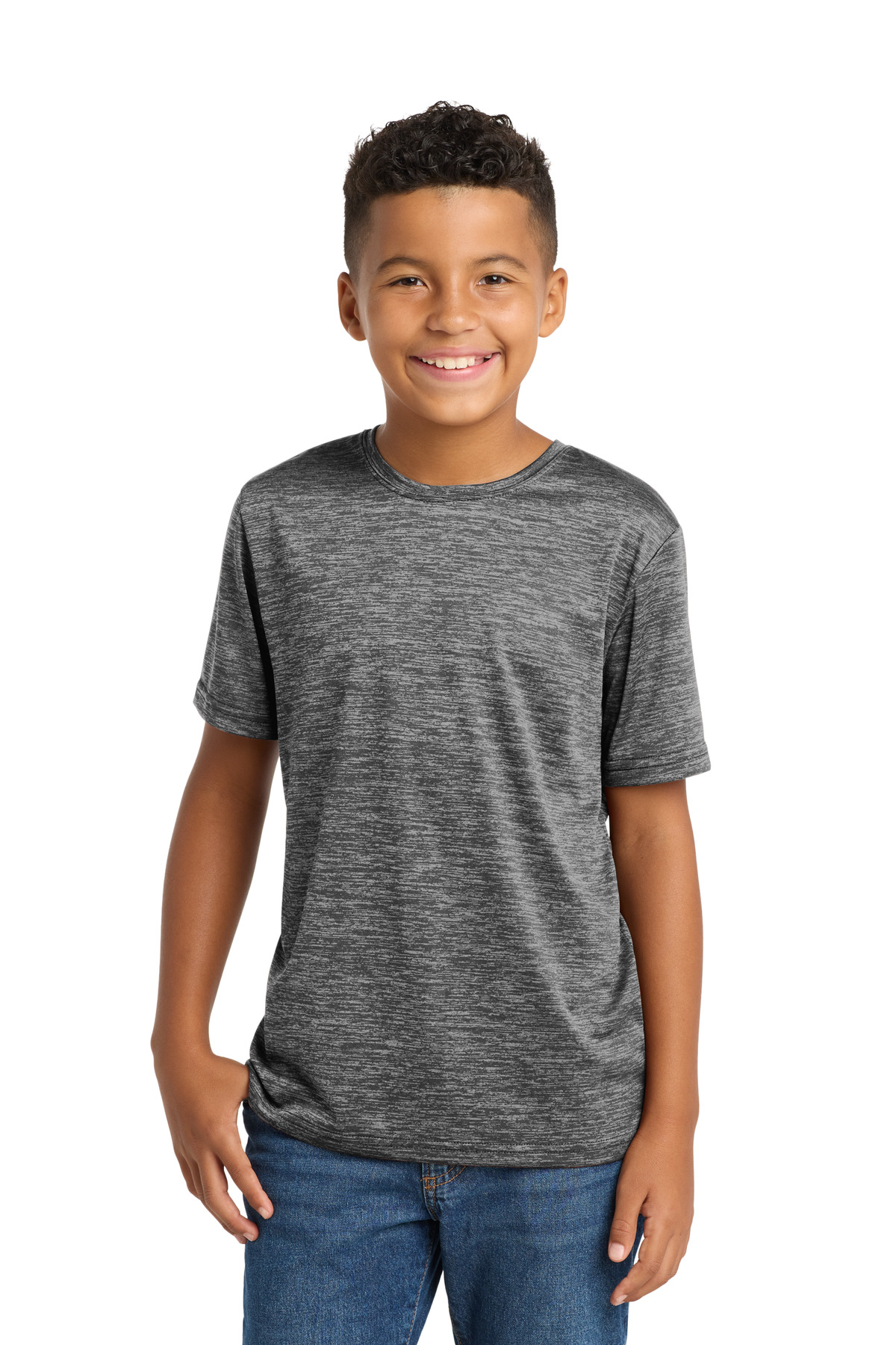 Sport-Tek Youth PosiCharge Electric Heather Tee. YST390
