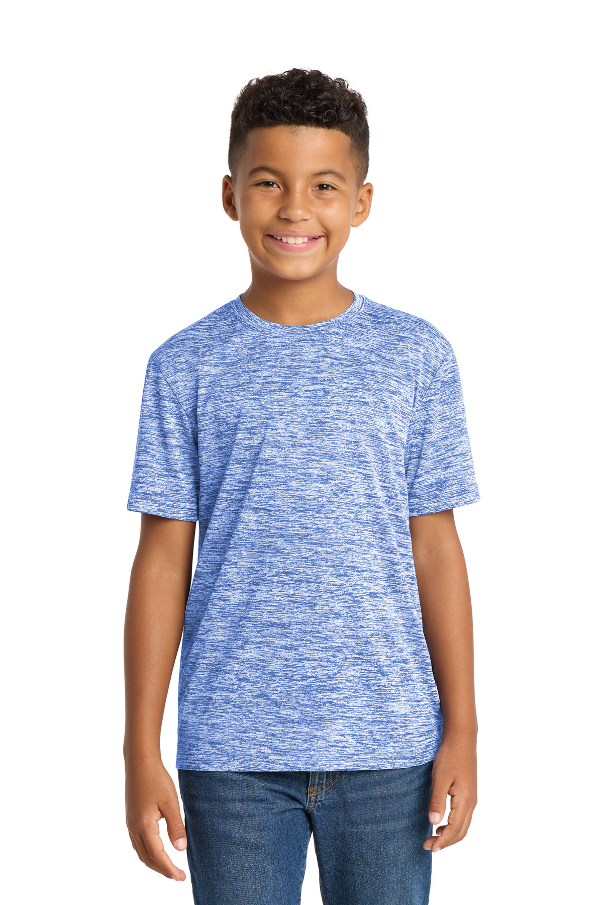 Sport-Tek ® Youth PosiCharge ® Electric Heather Tee. YST390 - True Royal Electric