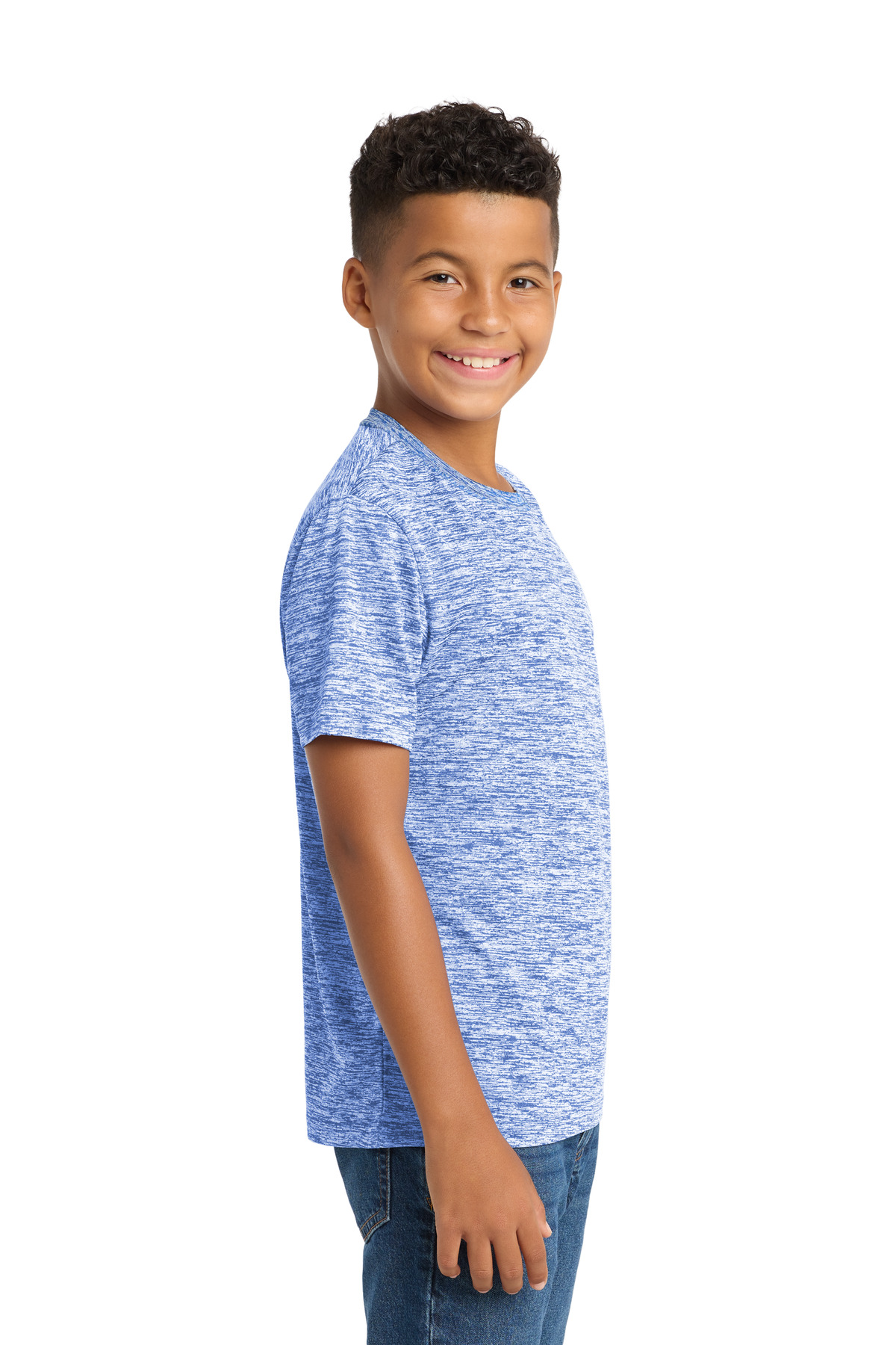 Sport-Tek Youth PosiCharge Electric Heather Tee. YST390