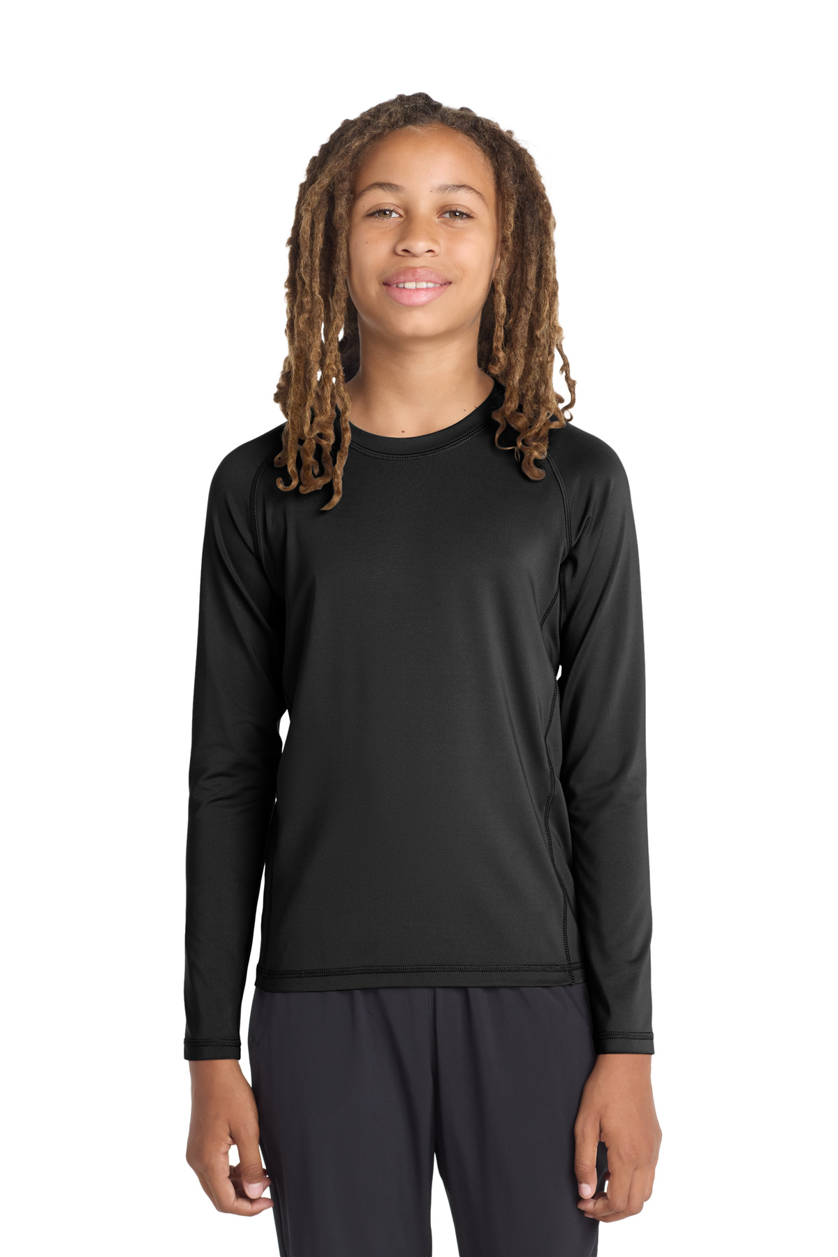Sport-Tek Youth Long Sleeve Rashguard Tee-Sport&#45;Tek