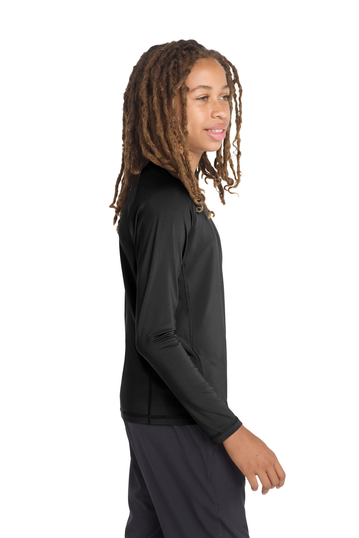 Sport-Tek Youth Long Sleeve Rashguard Tee. YST470LS
