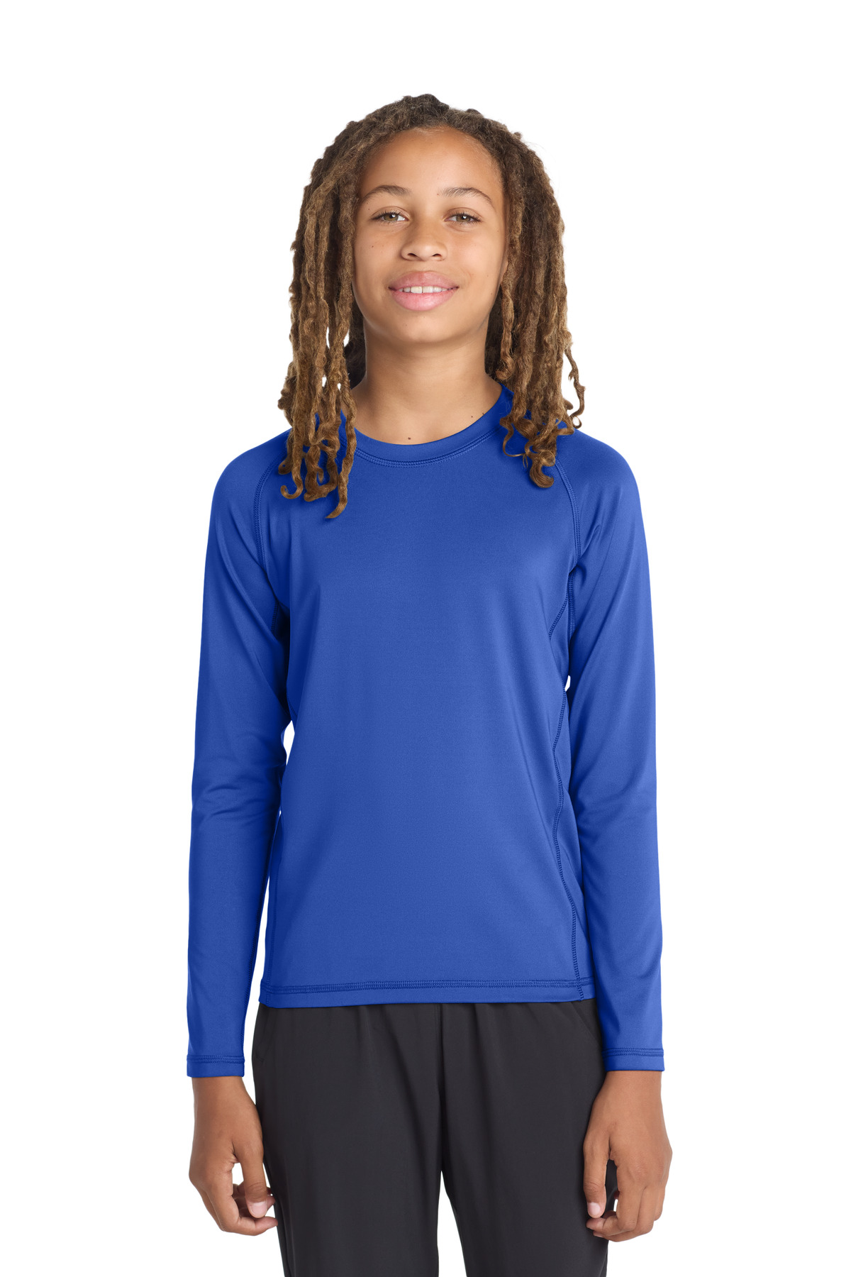 Sport-Tek Youth Long Sleeve Rashguard Tee. YST470LS