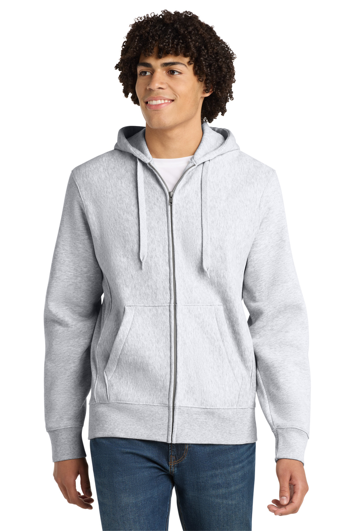 Sport-Tek ®  Super Heavyweight Full-Zip Hooded Sweatshirt.  F282 - Front Model