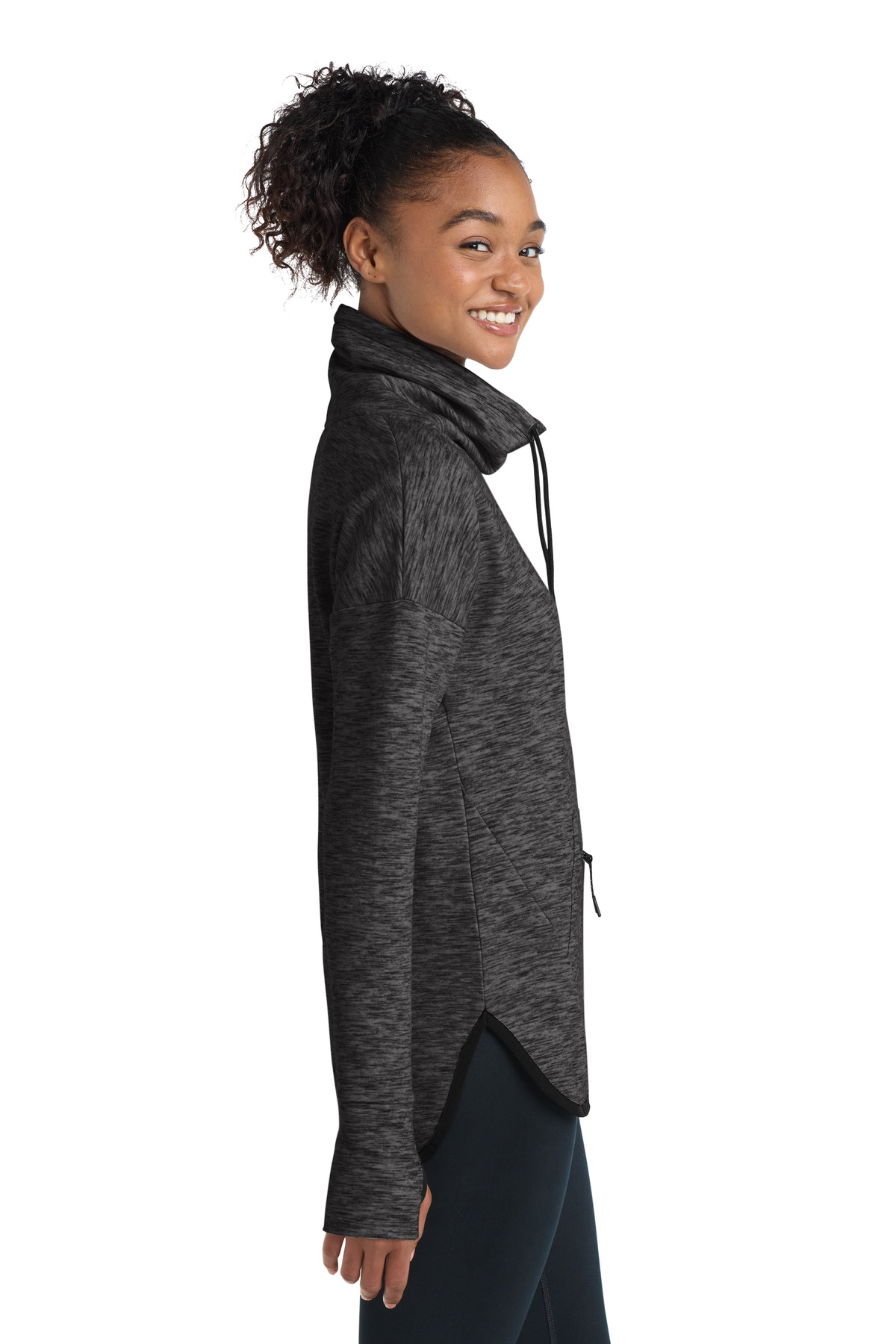 Sport-Tek Women's Triumph Cowl Neck Pullover LST280