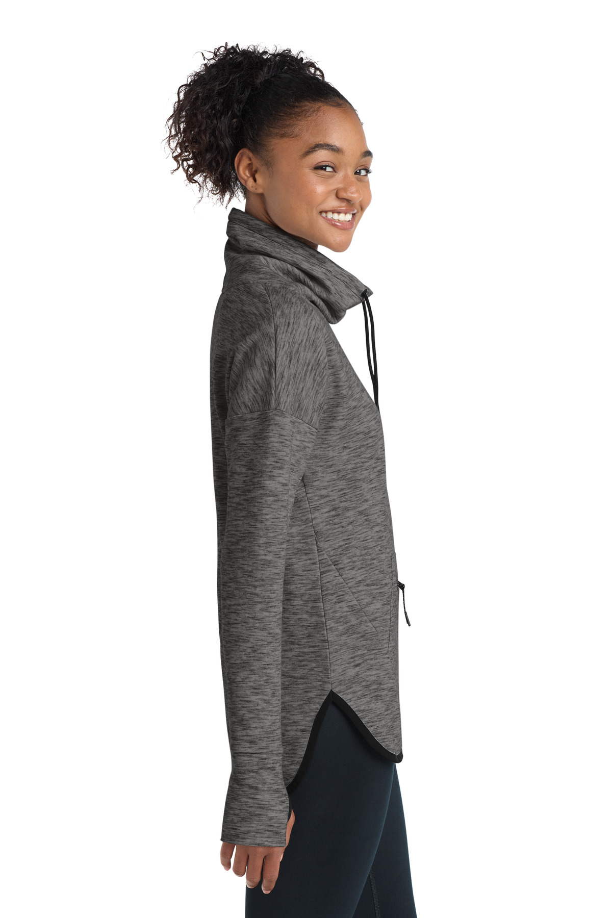 Sport-Tek Women's Triumph Cowl Neck Pullover LST280