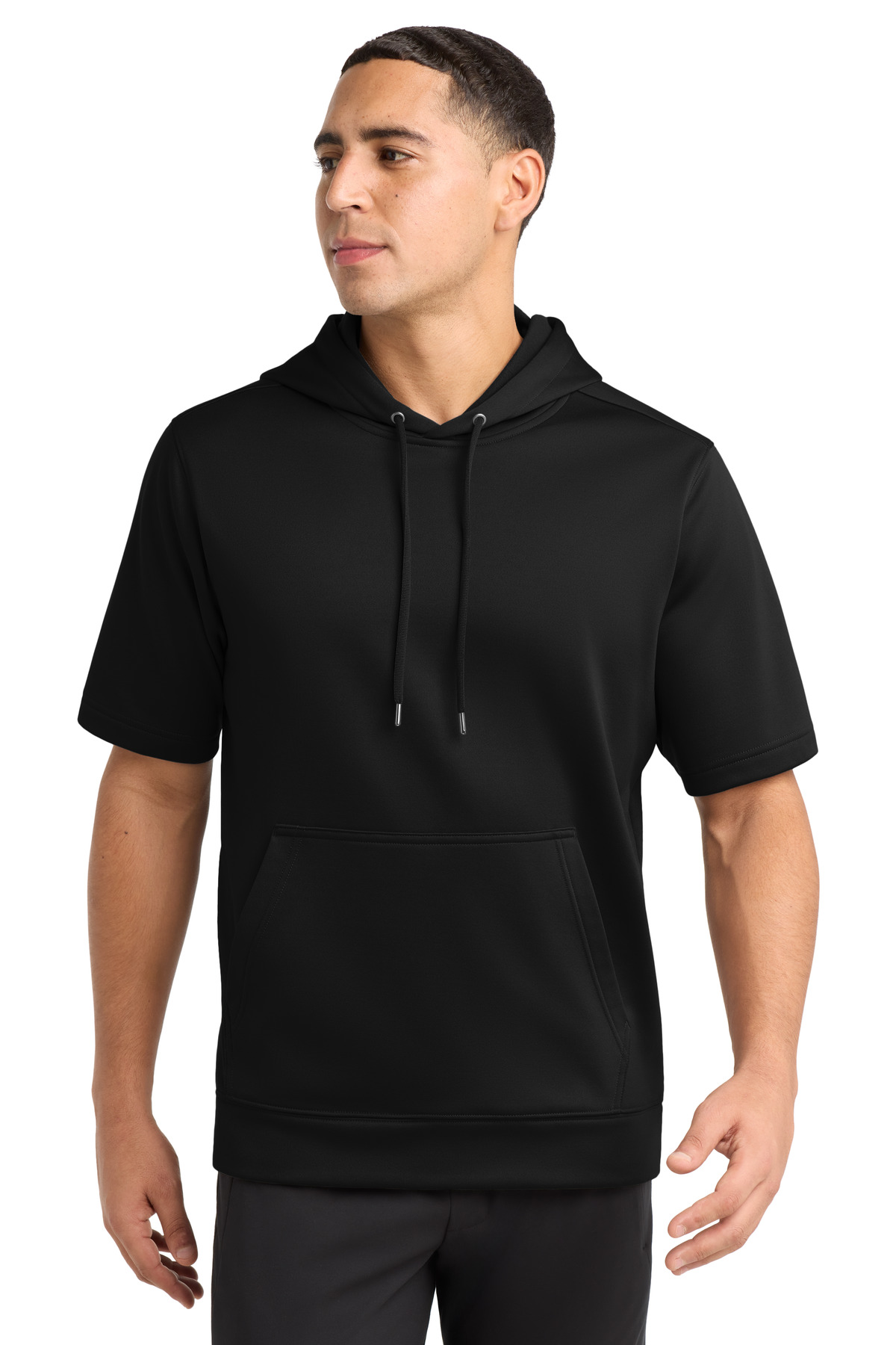 Sport&#45;Tek Sport&#45;Wick Fleece Short Sleeve Hooded Pullover-Sport-Tek