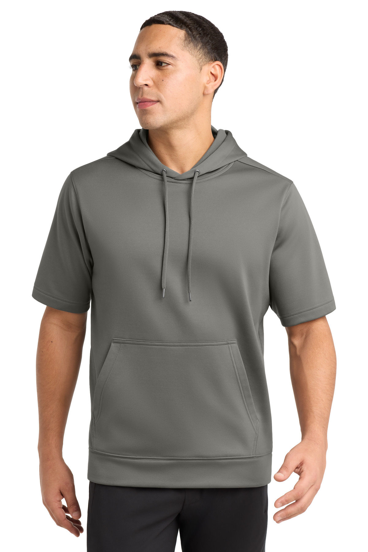 Sport-Tek Sport-Wick Fleece Short Sleeve Hooded Pullover. ST251