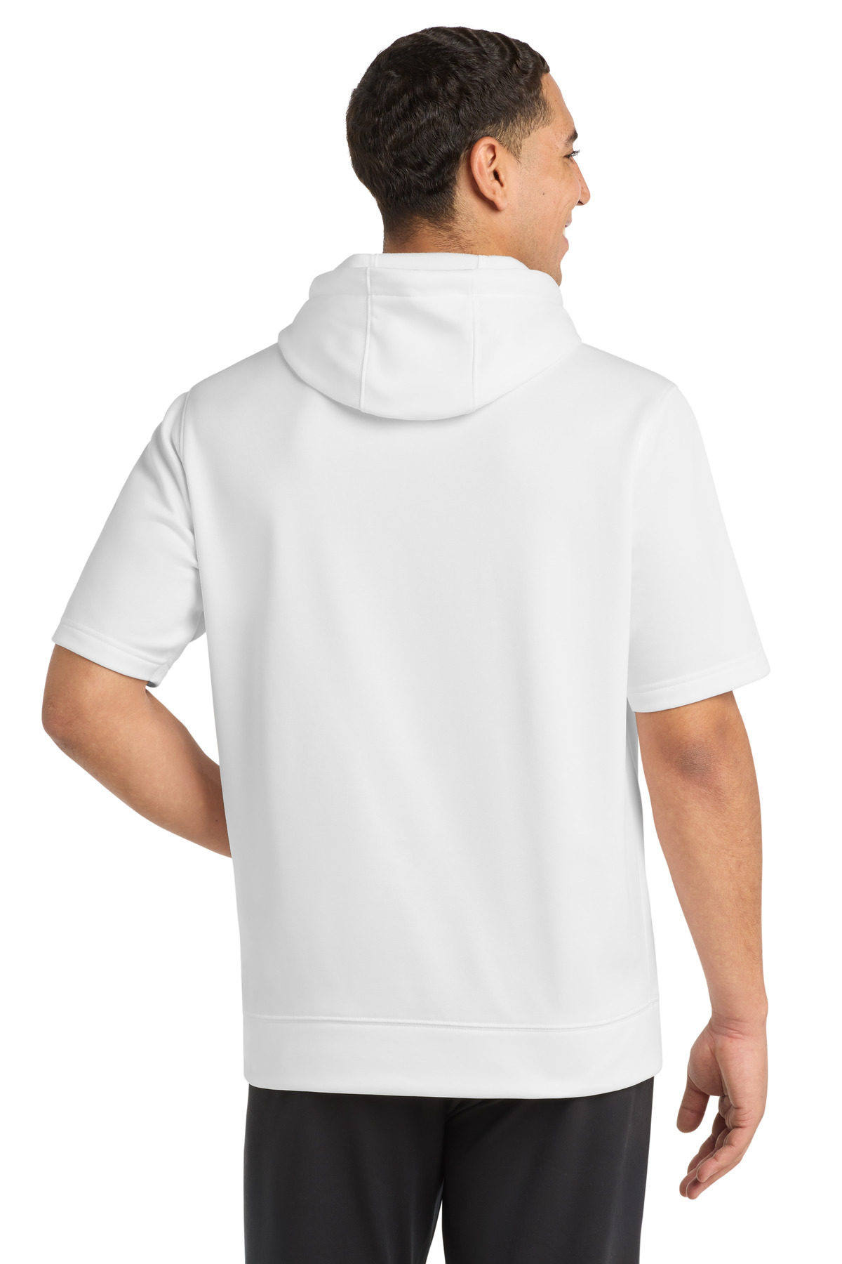 Sport-Tek Sport-Wick Fleece Short Sleeve Hooded Pullover. ST251