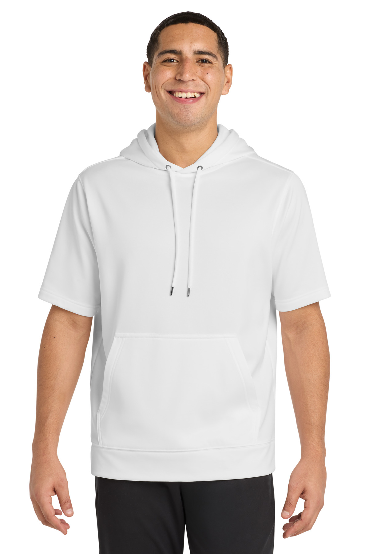 Sport-Tek Sport-Wick Fleece Short Sleeve Hooded Pullover. ST251