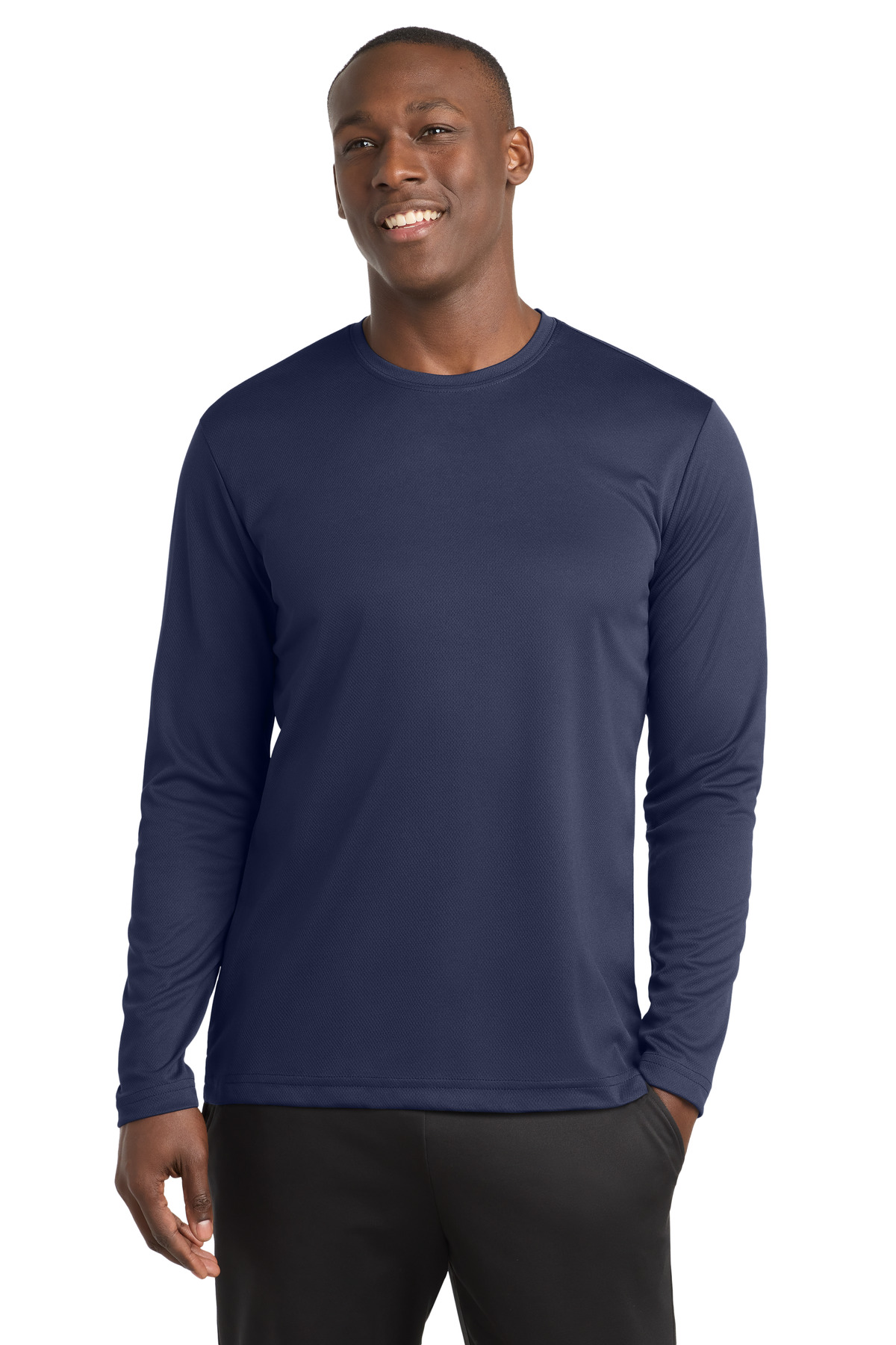 Sport-Tek ST340LS swatch in True Navy