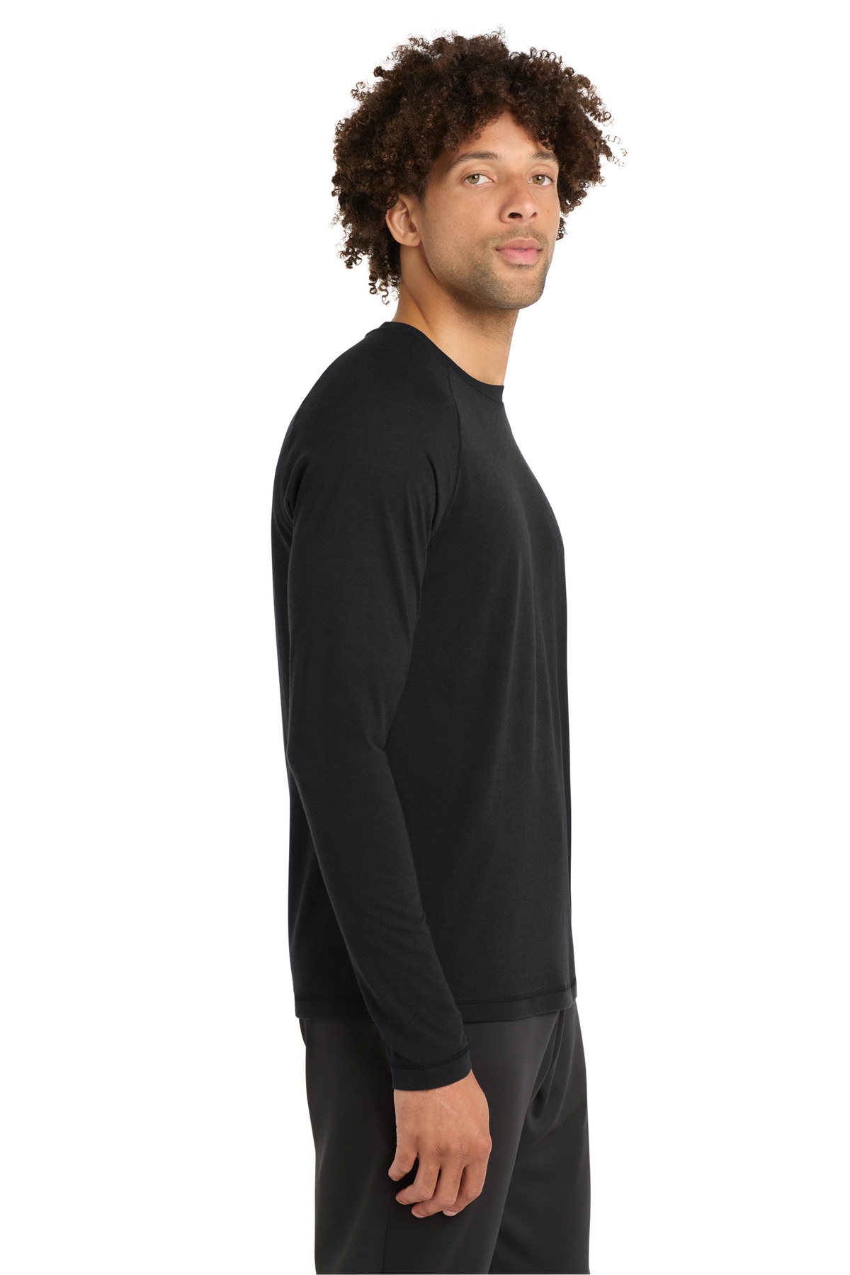 Sport-Tek PosiCharge Long Sleeve Tri-Blend Wicking Raglan Tee ST400LS