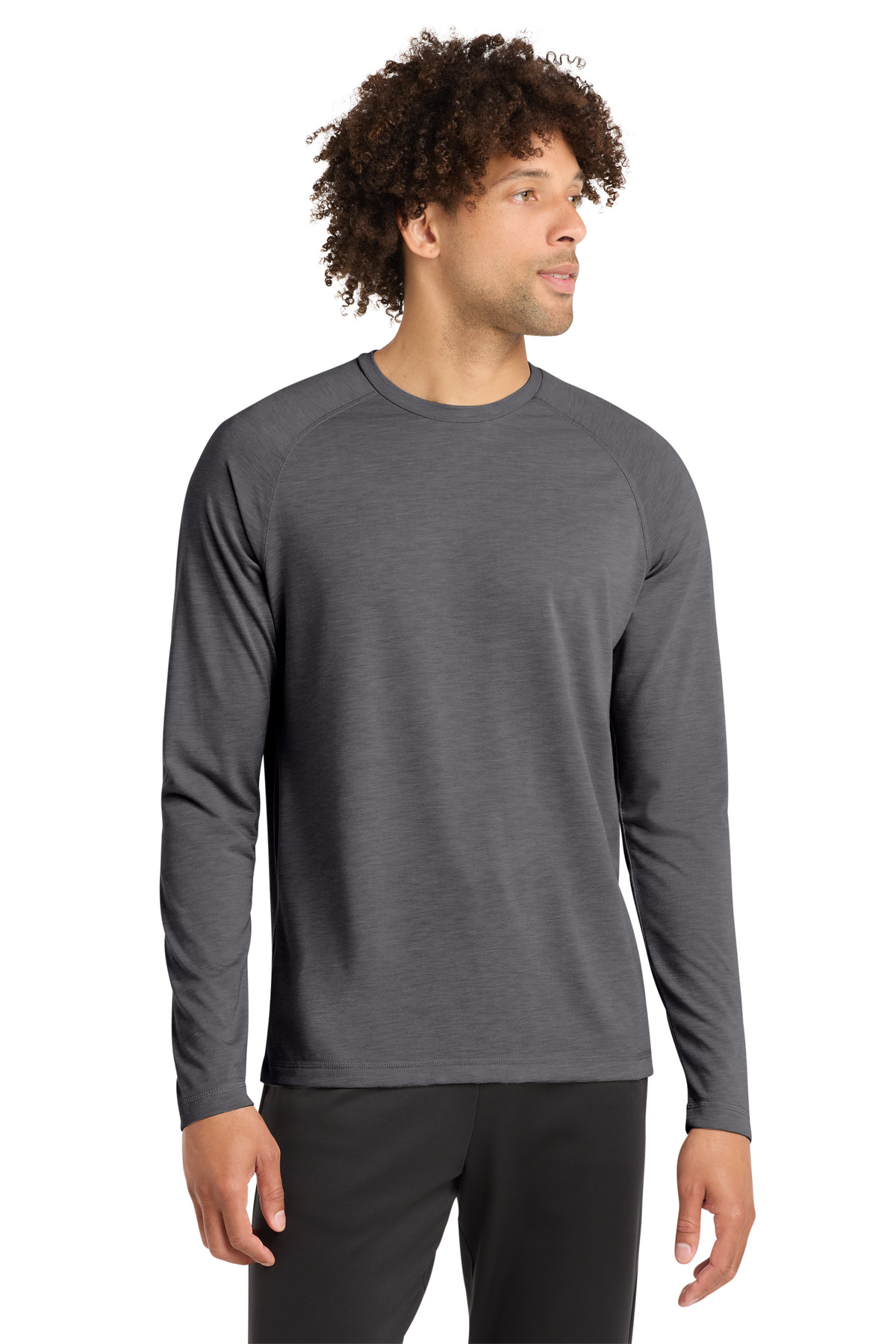Sport-Tek Hospitality T-Shirts ® PosiCharge ® Long Sleeve Tri-Blend Wicking Raglan Tee-Sport-Tek