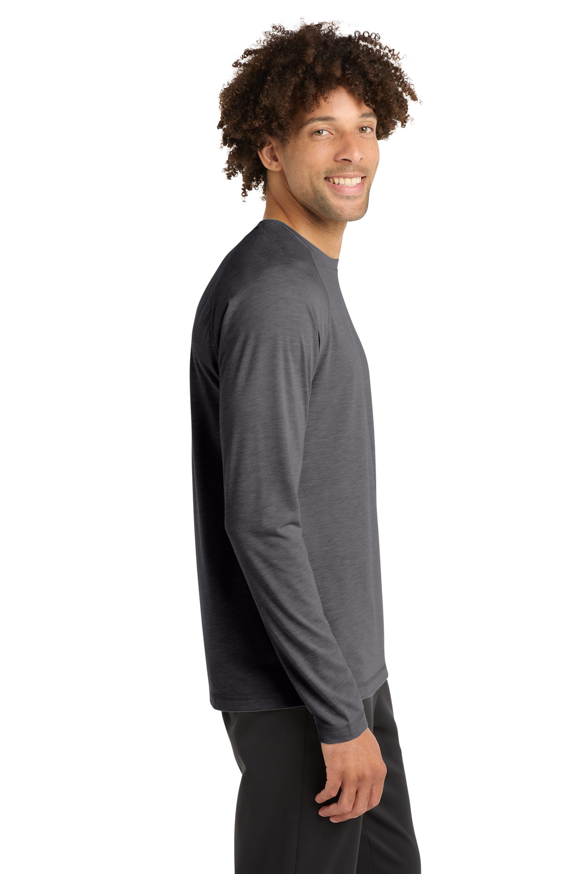 Sport-Tek PosiCharge Long Sleeve Tri-Blend Wicking Raglan Tee ST400LS